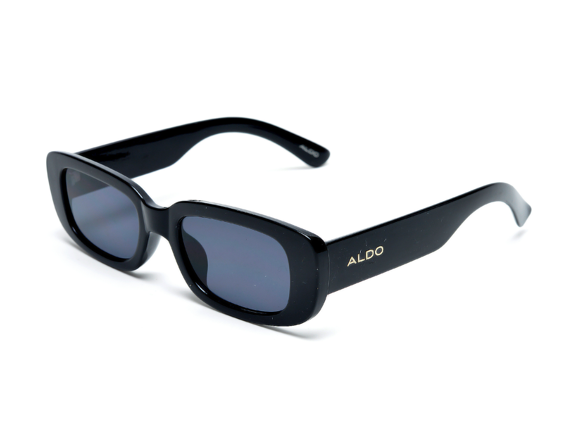 Ochelari de soare ALDO negri, 13360489, din plastic imagine reduceri black friday 2021 Aldo