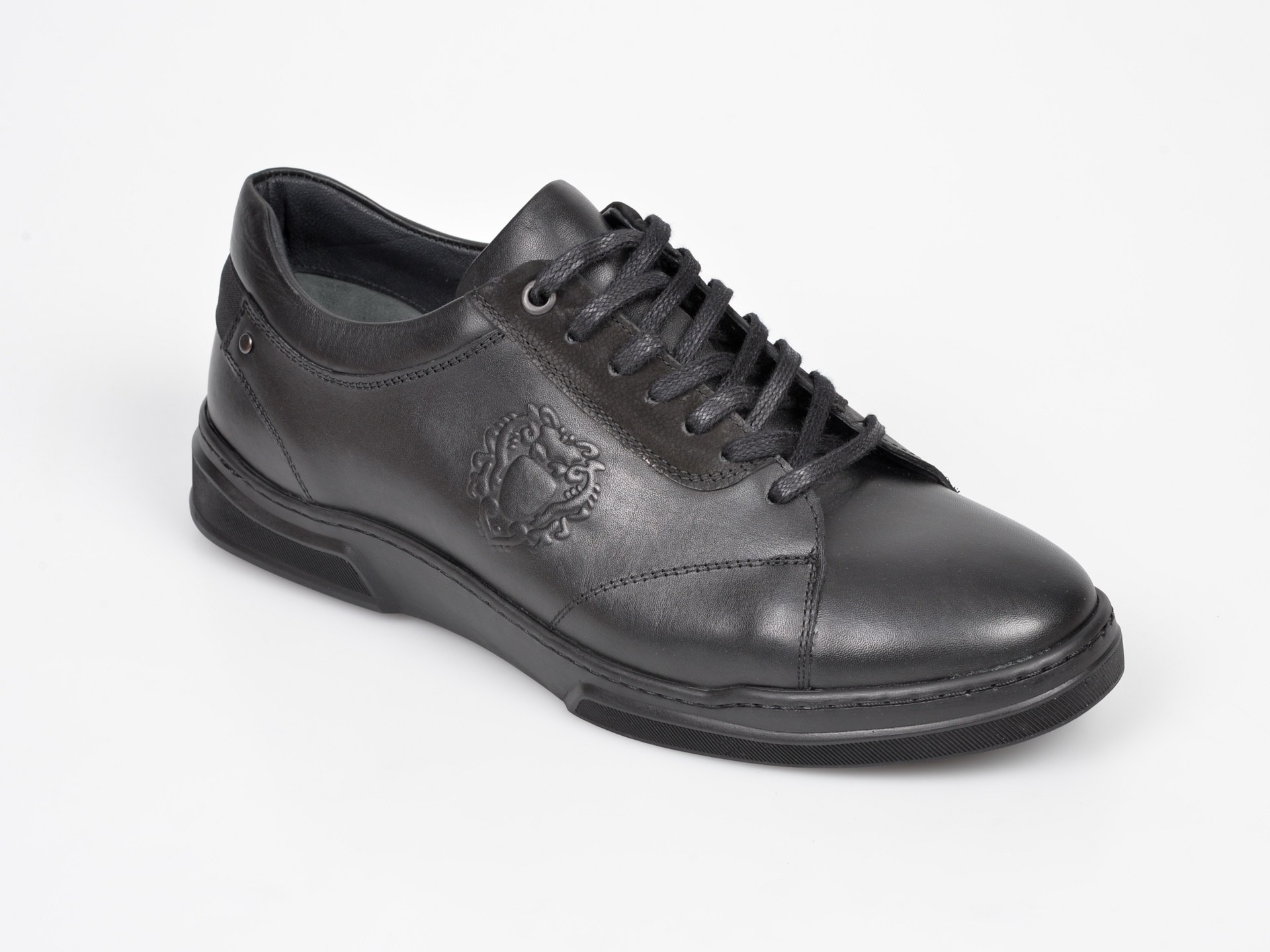 Pantofi OTTER negri, Harbino, din piele naturala