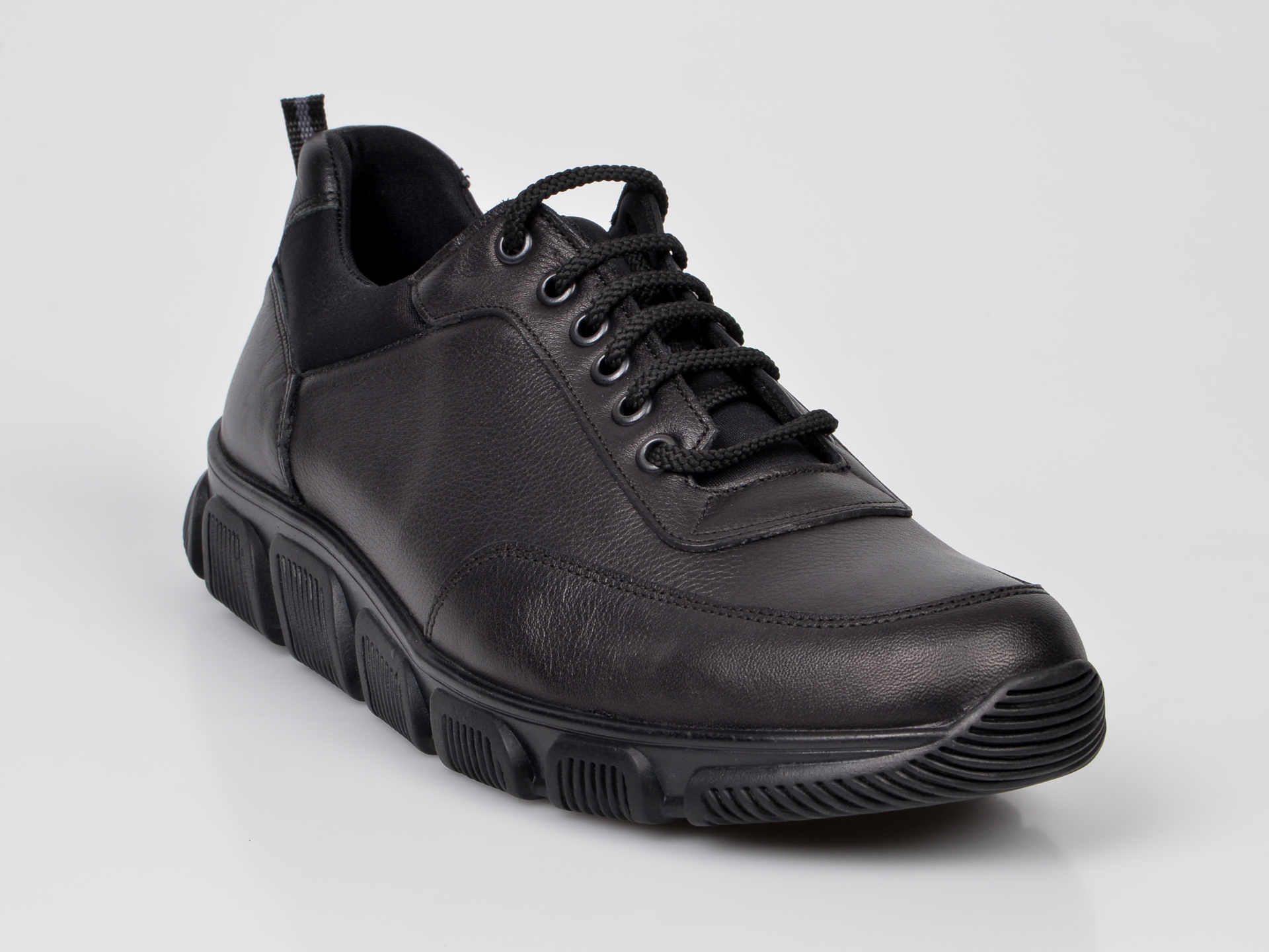 Pantofi sport OTTER negri, 5205, din piele naturala