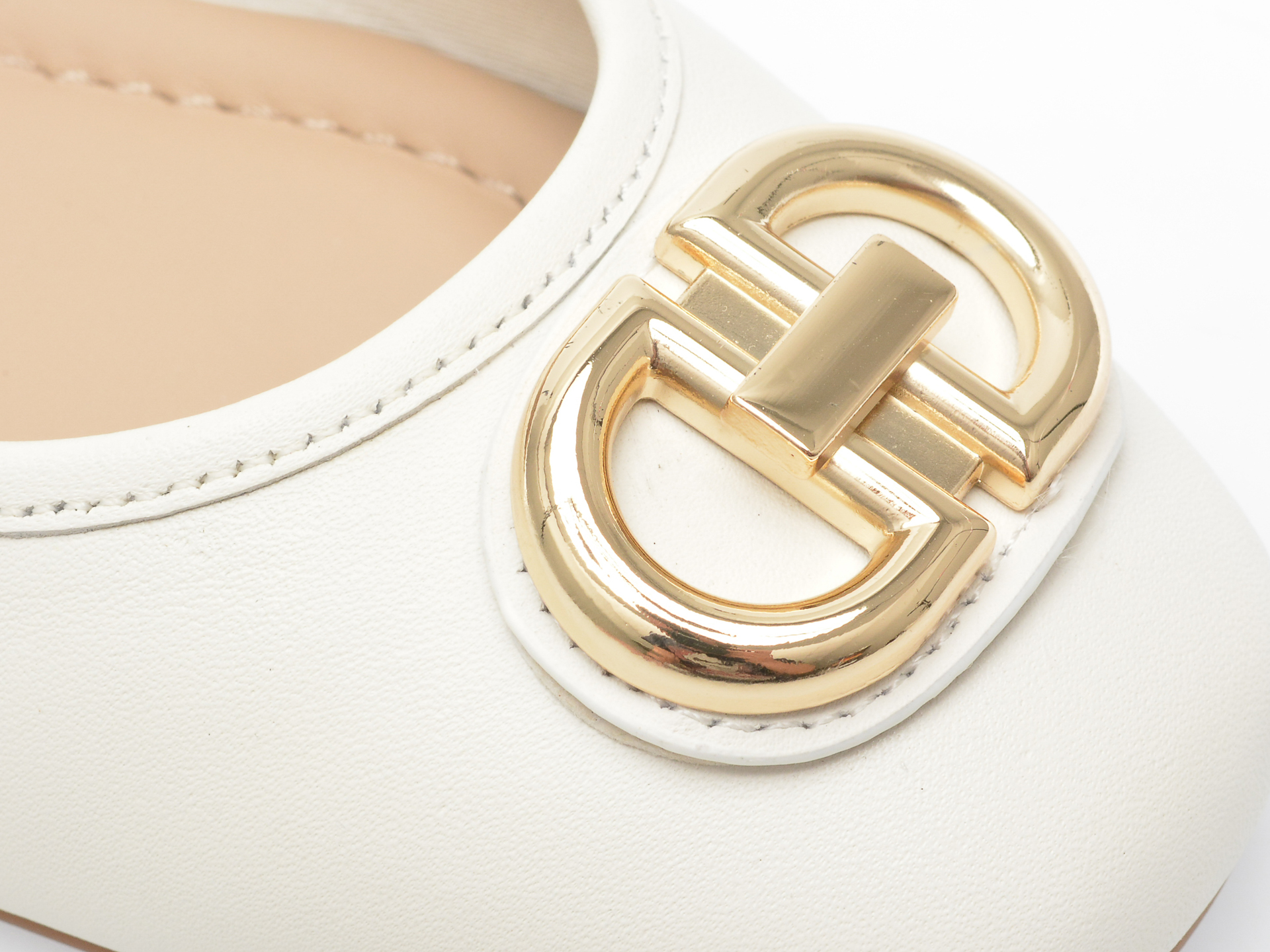 Pantofi ALDO albi, COURBE100, din piele naturala /femei/pantofi imagine noua