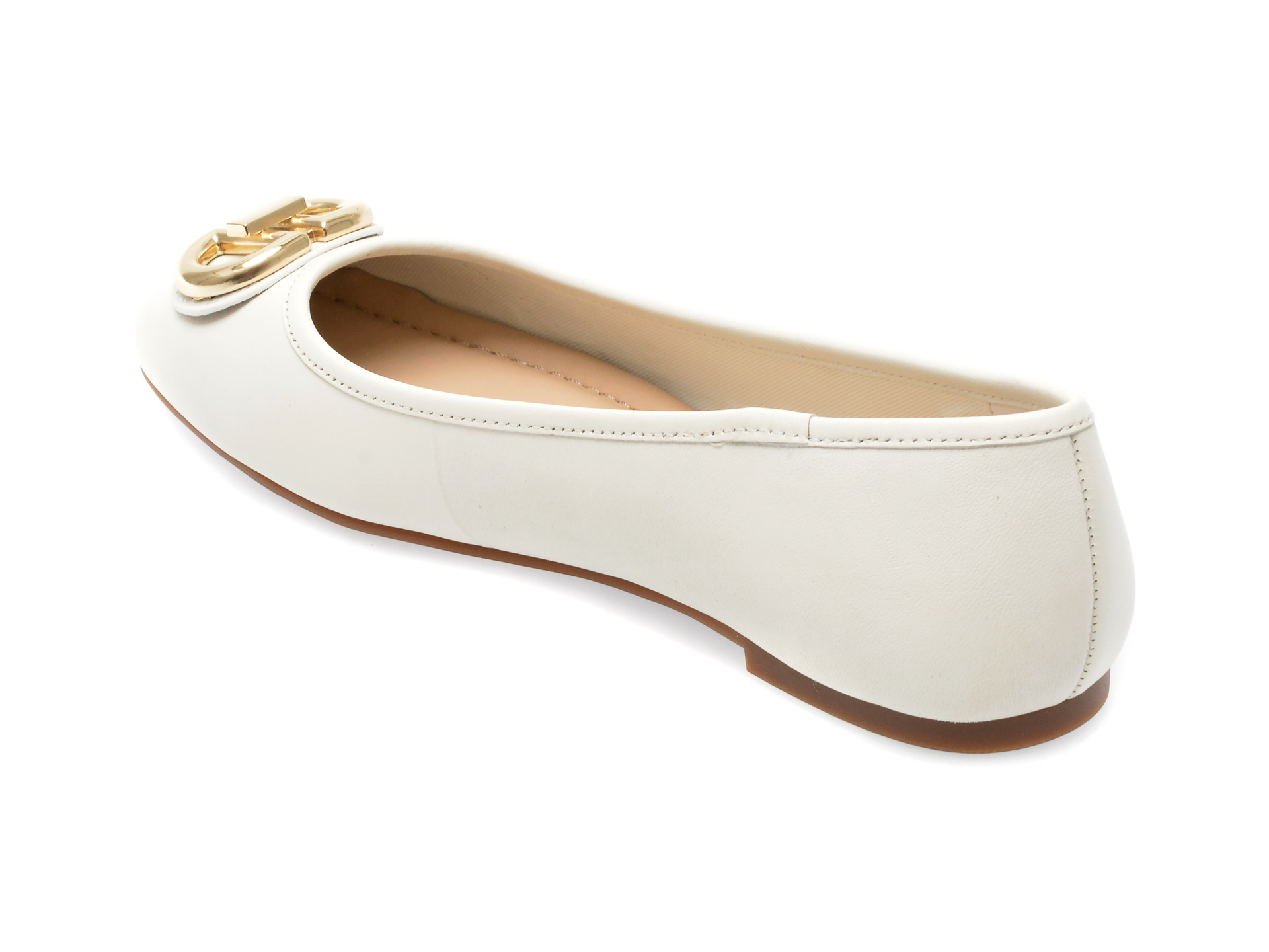 Pantofi ALDO albi, COURBE100, din piele naturala /femei/pantofi imagine noua