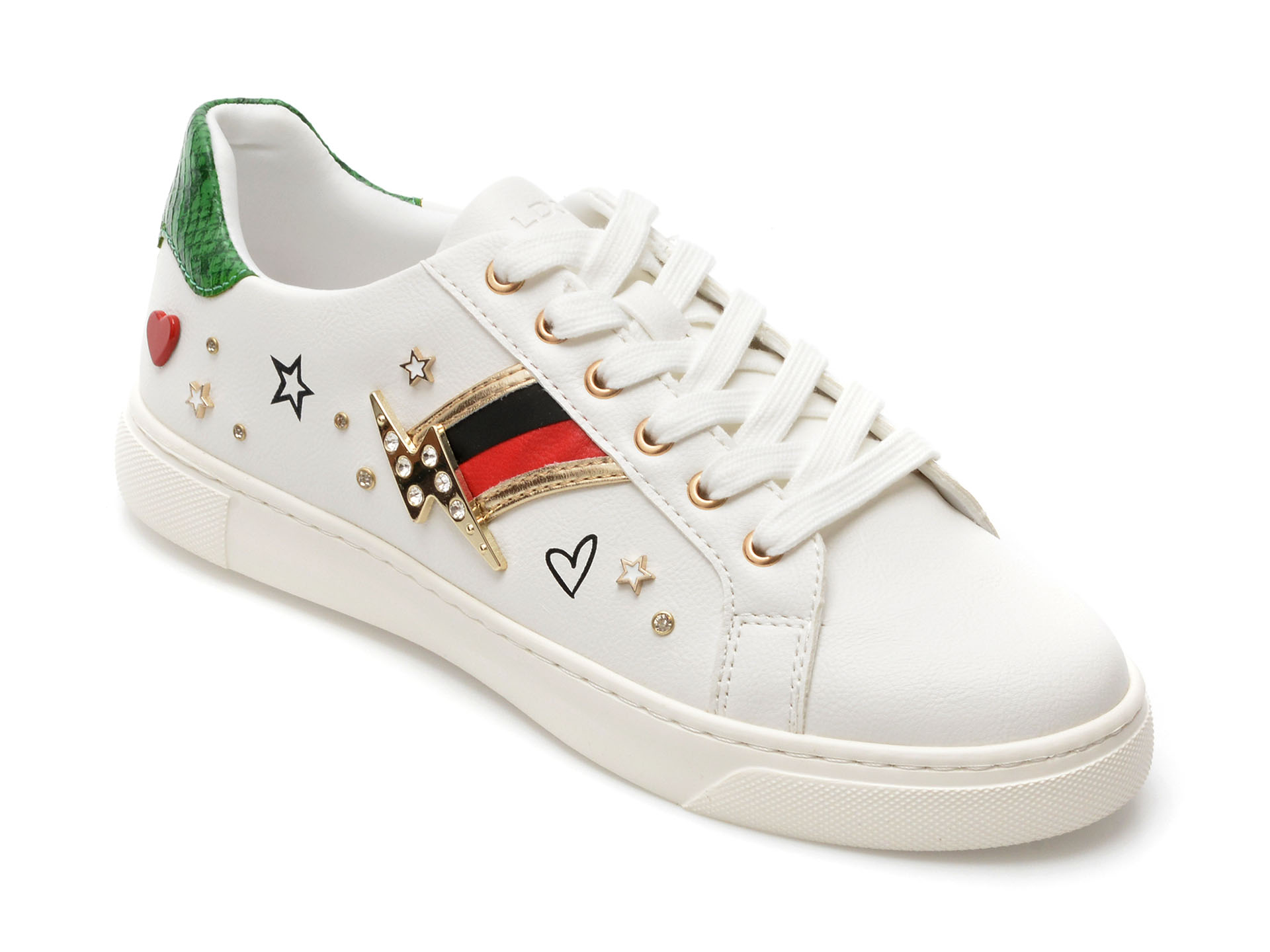 Pantofi ALDO albi, FINEDAY110, din piele ecologica