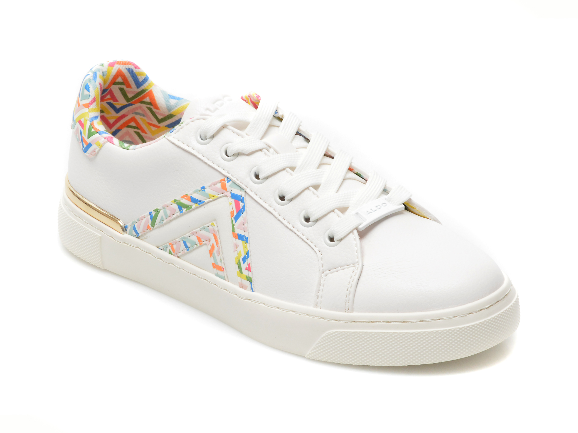 Pantofi ALDO albi, FRAN965, din piele ecologica Aldo