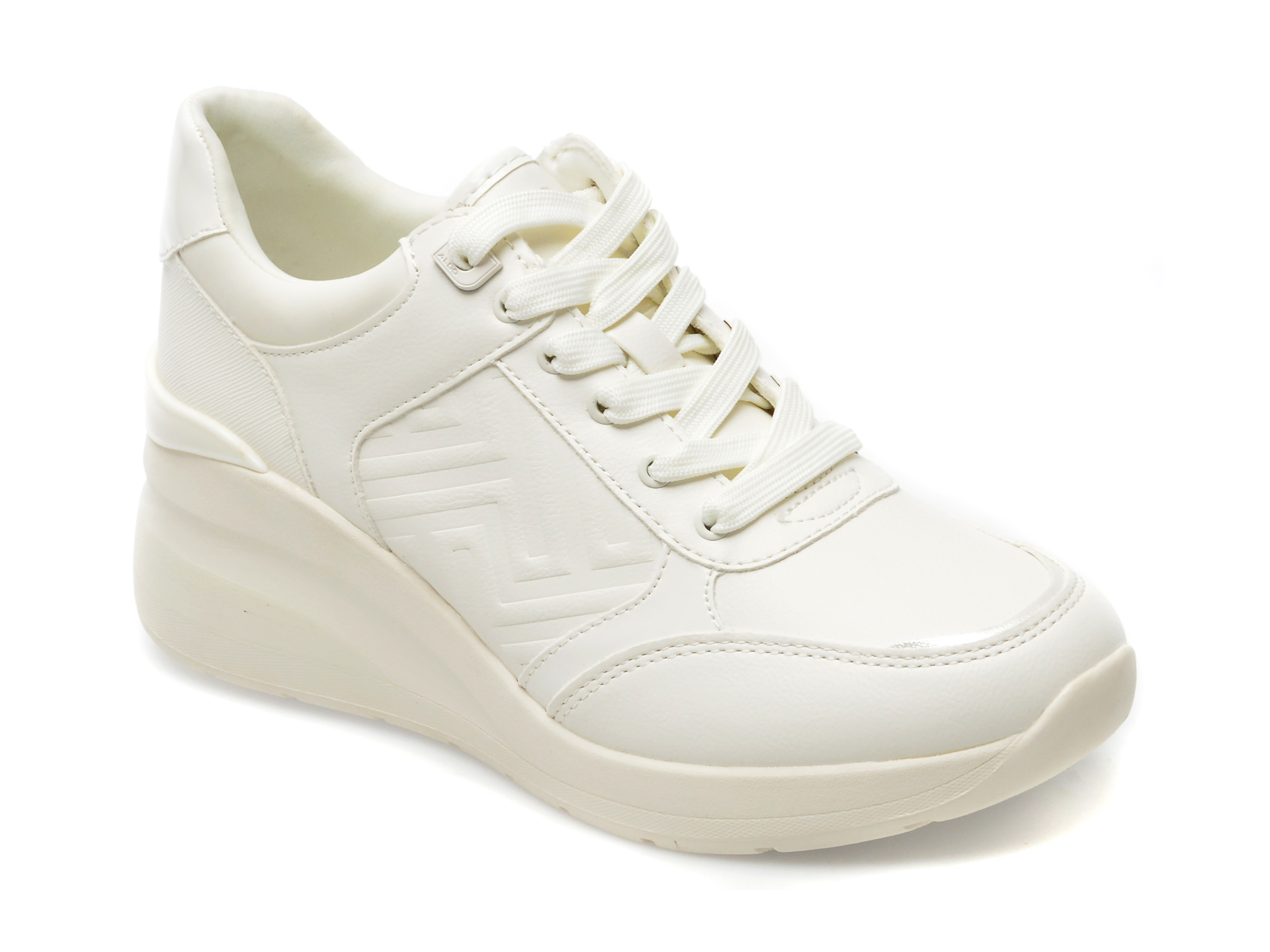 Pantofi ALDO albi, ICONISTEP115, din piele ecologica
