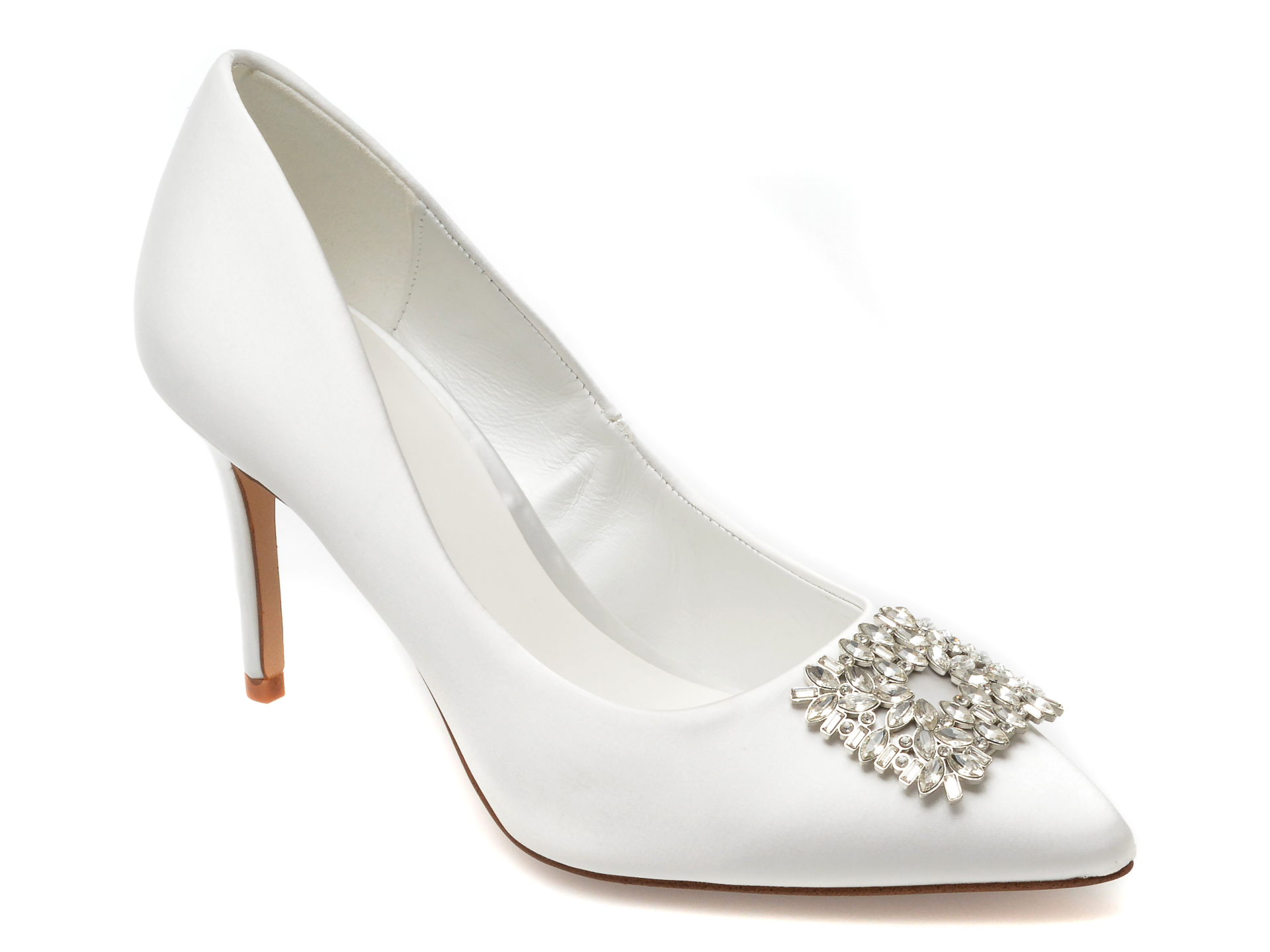 Pantofi ALDO albi, PLATINE100, din material textil /femei/pantofi imagine super redus 2022