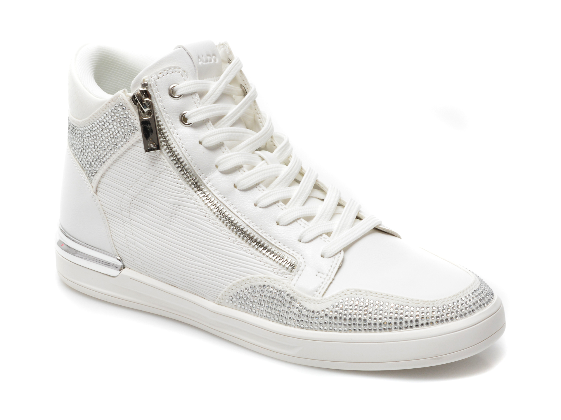 Pantofi ALDO albi, Sauerberg110, din piele ecologica imagine Black Friday 2021