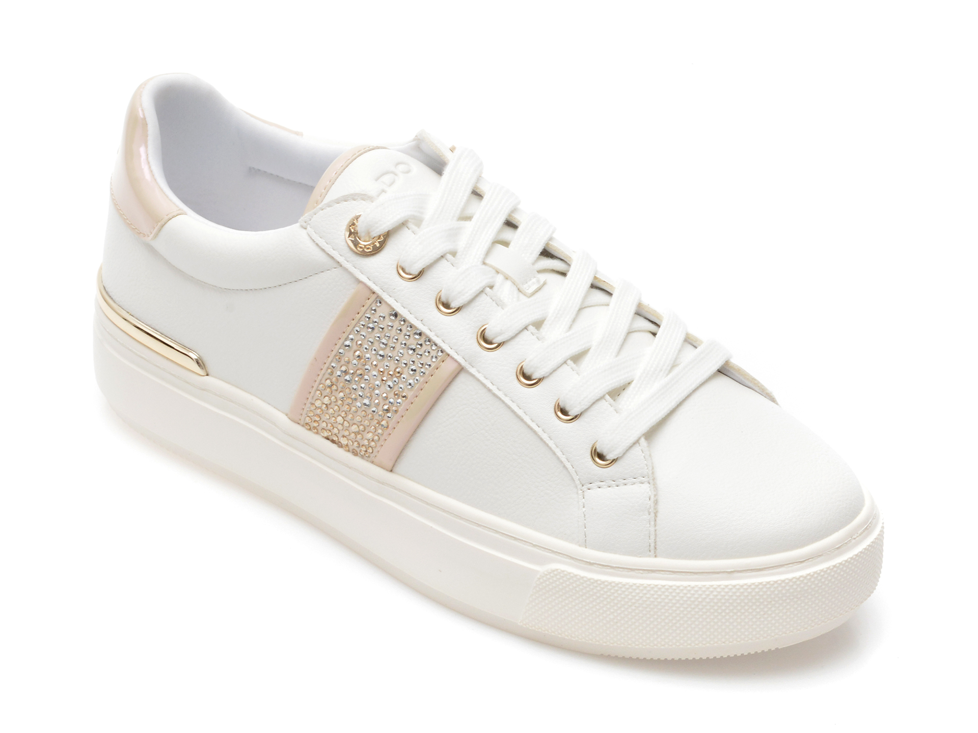 Pantofi ALDO albi, SERPERA100, din piele ecologica /femei/pantofi imagine super redus 2022