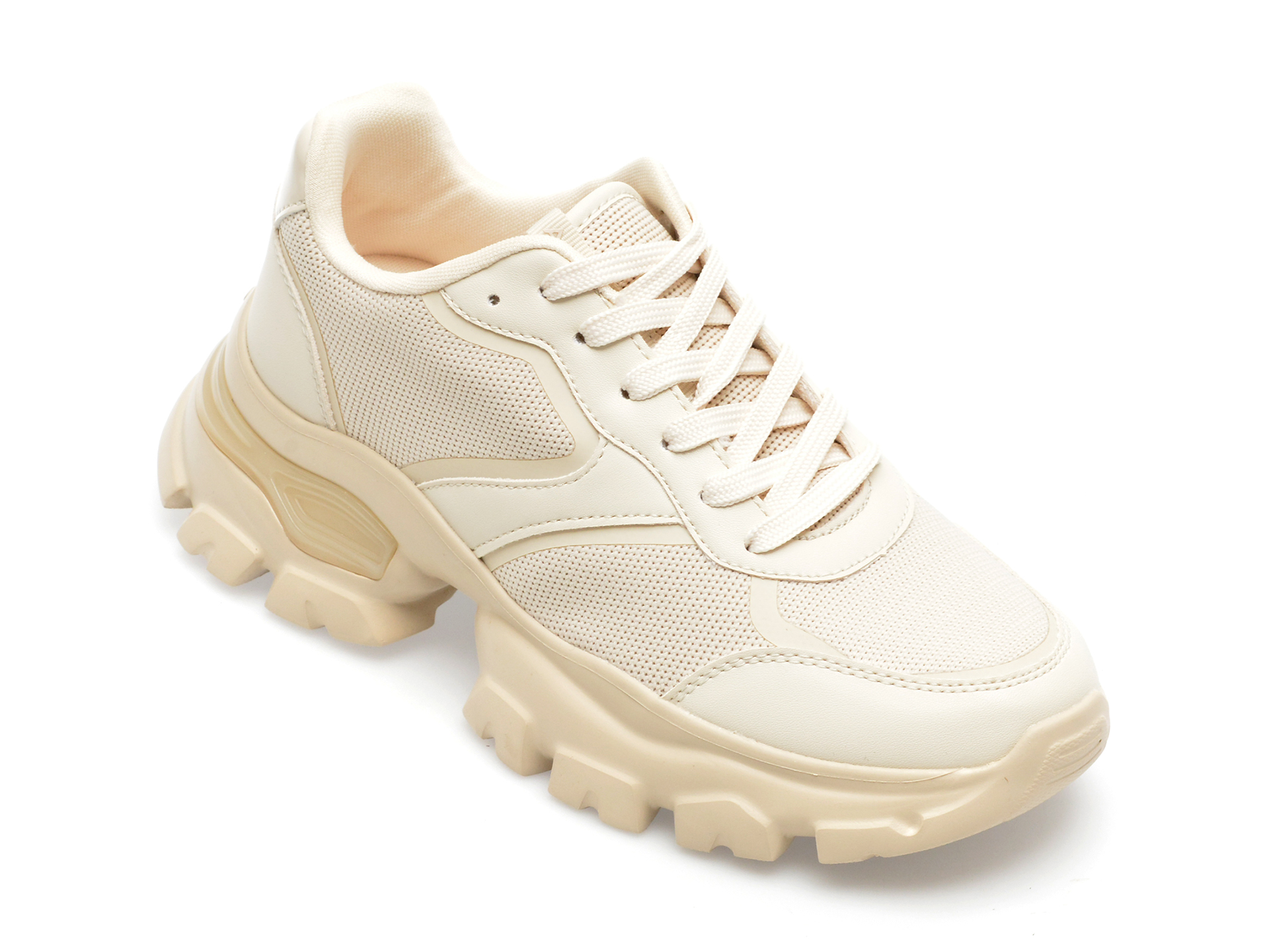 Pantofi ALDO argintii, ENZIA972, din material textil si piele ecologica