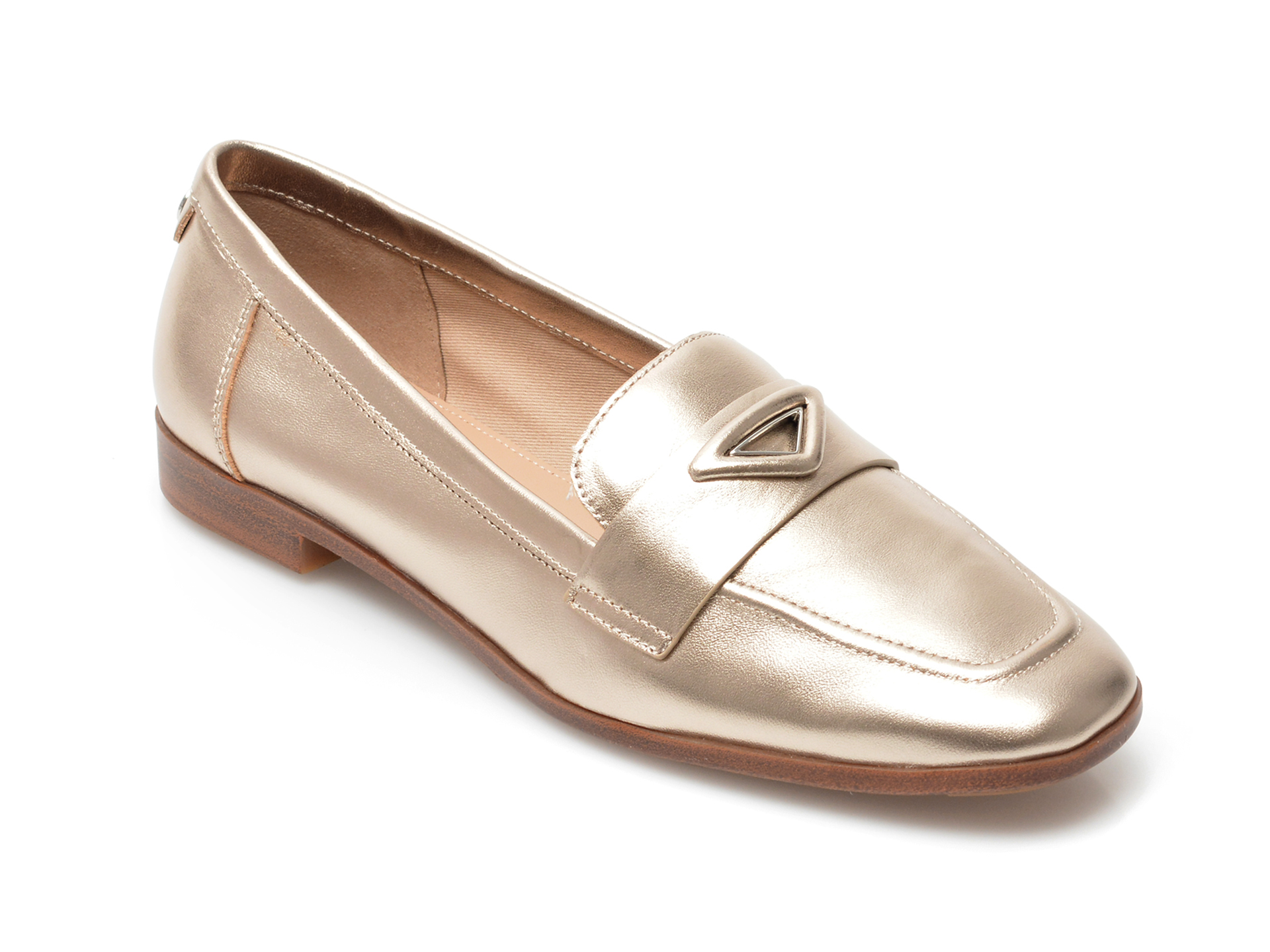 Pantofi ALDO aurii, DALLENTARIEL042, din piele naturala Aldo imagine noua