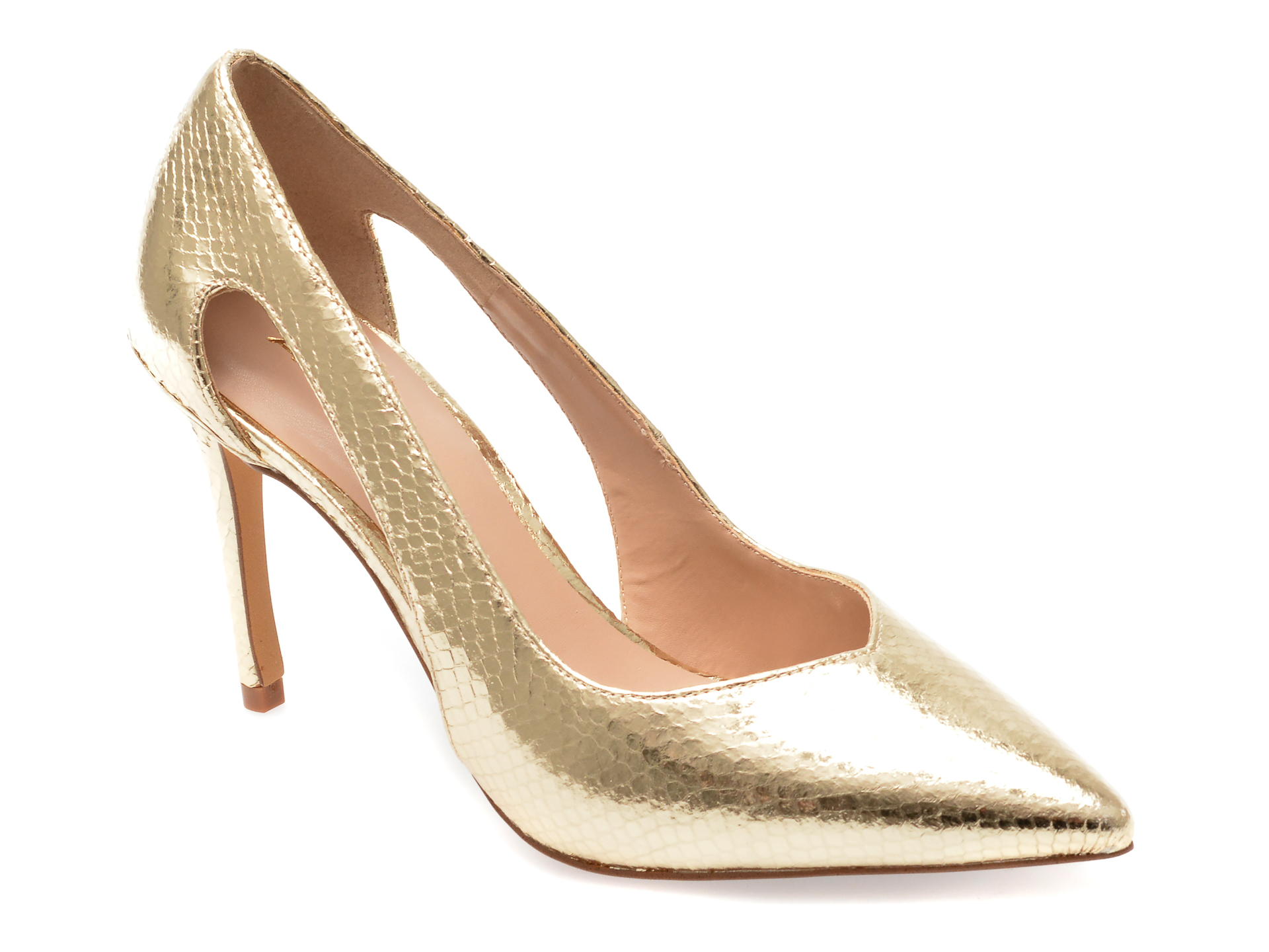 Pantofi ALDO aurii, NIKKOLA710, din piele ecologica /femei/pantofi imagine super redus 2022