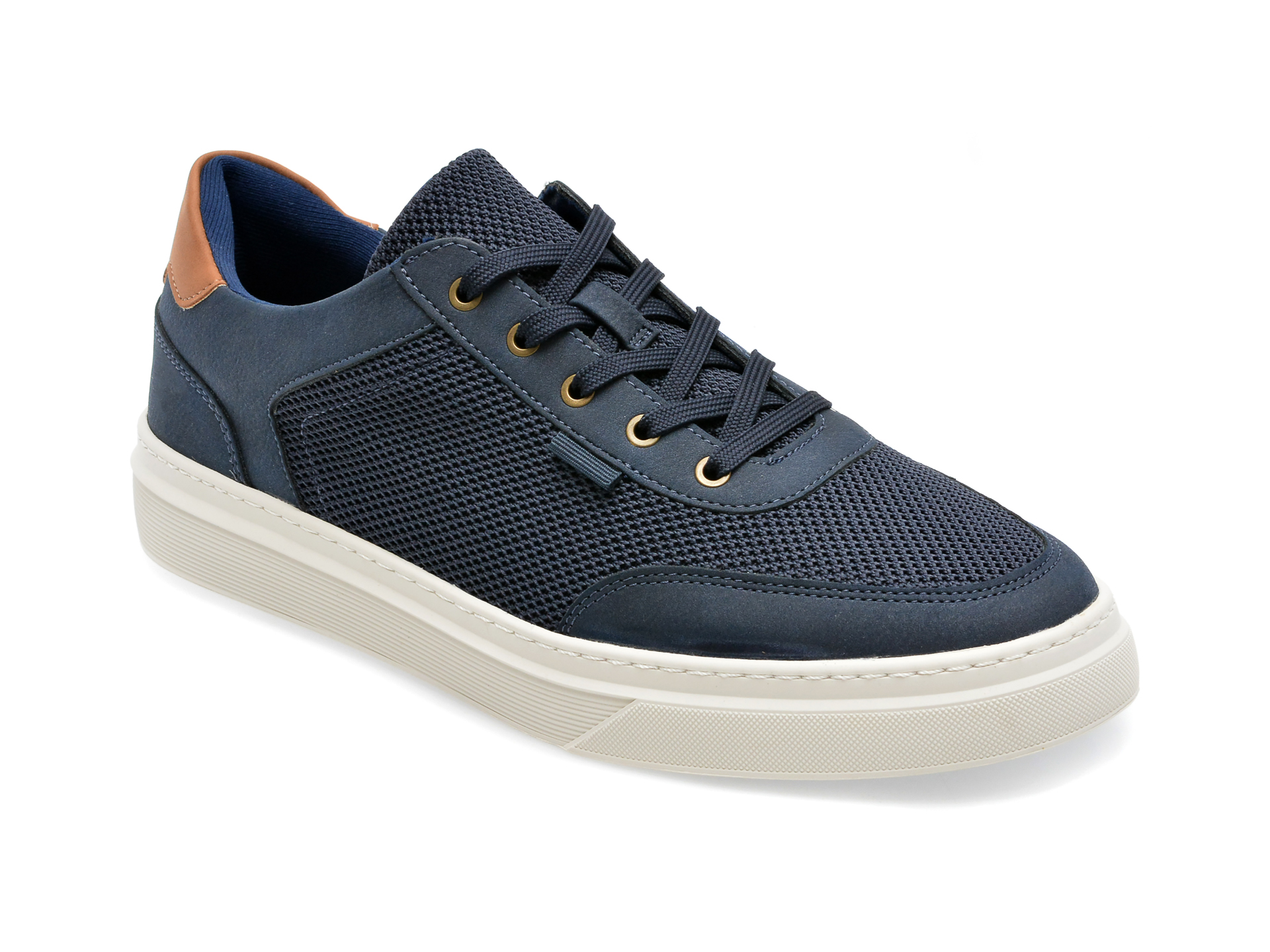 Pantofi ALDO bleumarin, MCENROE410, din piele ecologica si material textil