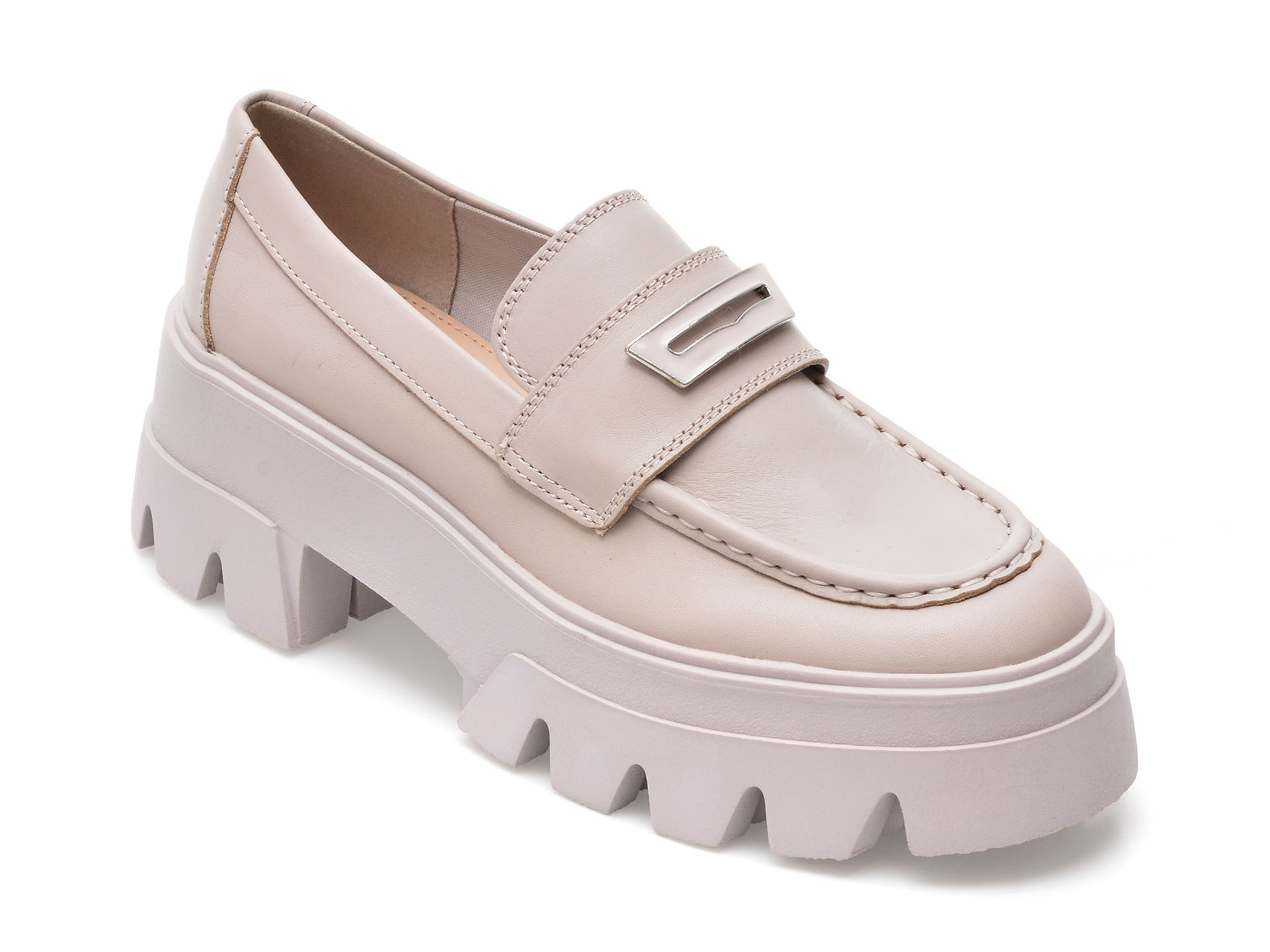 Pantofi ALDO gri, GRANDWALK060, din piele naturala /femei/pantofi imagine noua
