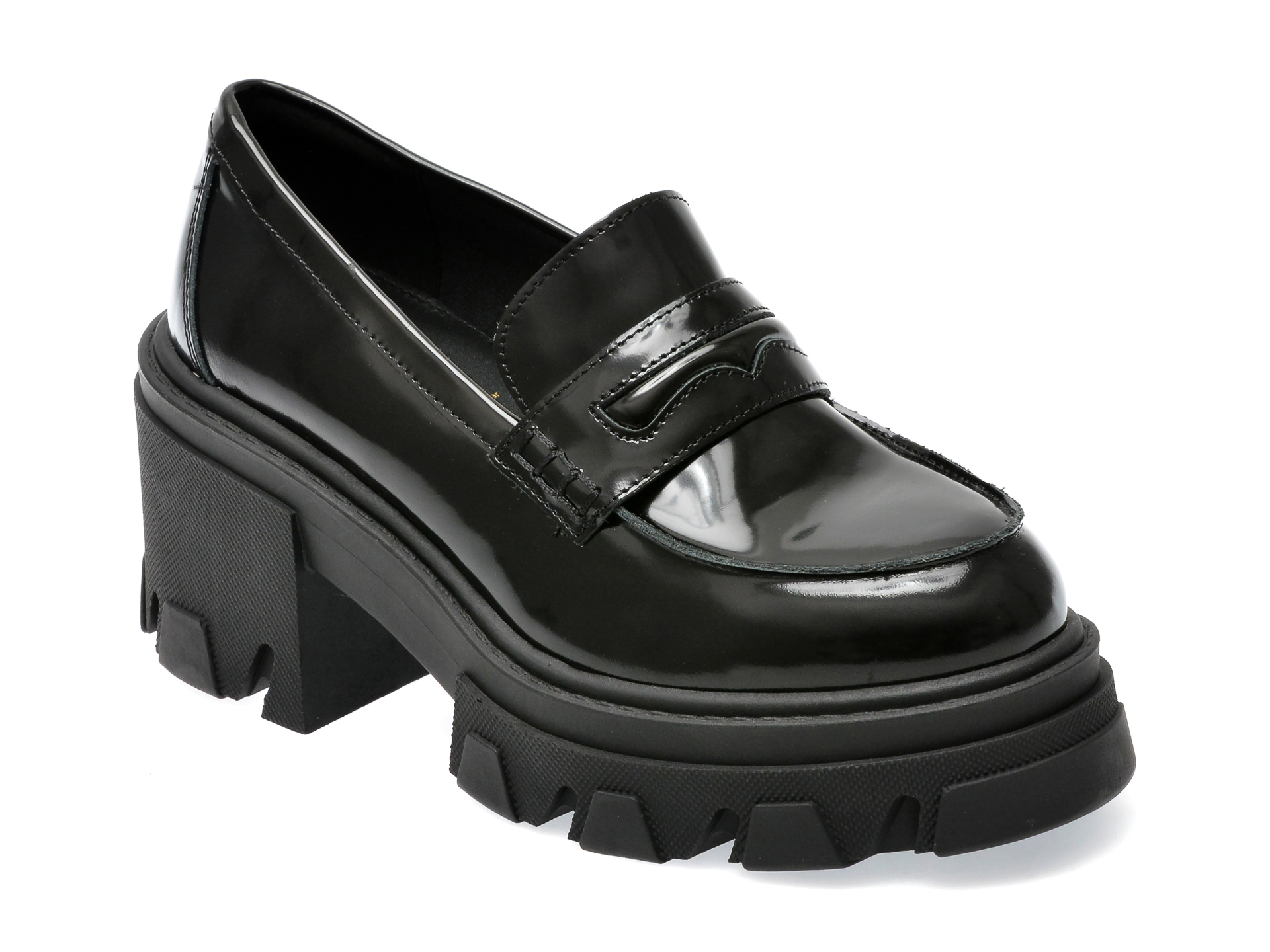 Pantofi ALDO negri, 13621136, din piele naturala lacuita /femei/pantofi imagine super redus 2022