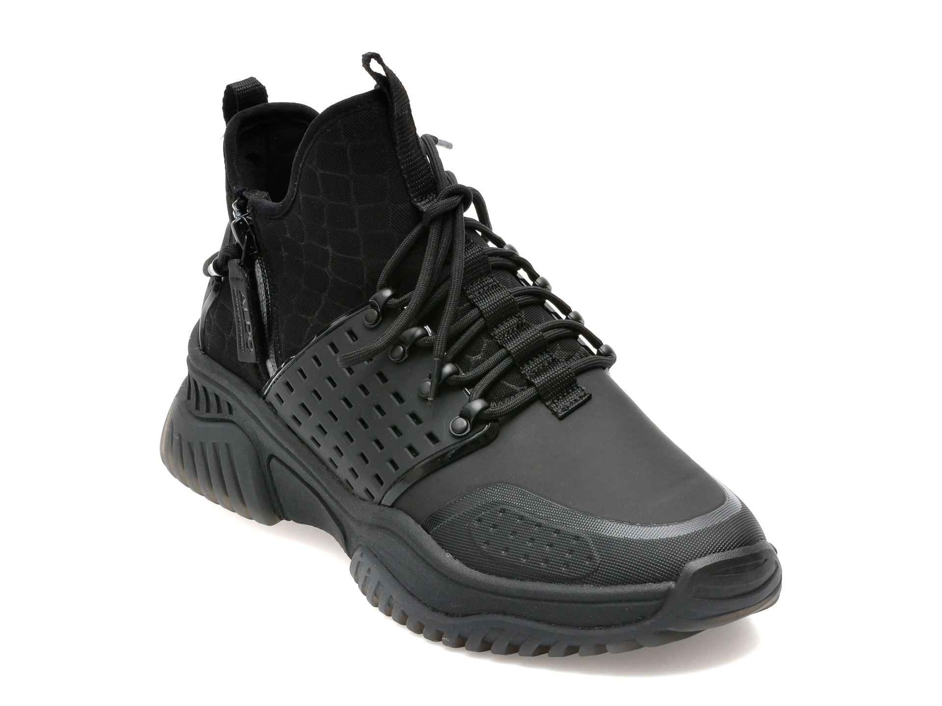 Pantofi ALDO negri, ADWEIS001, din material textil /barbati/pantofi imagine super redus 2022