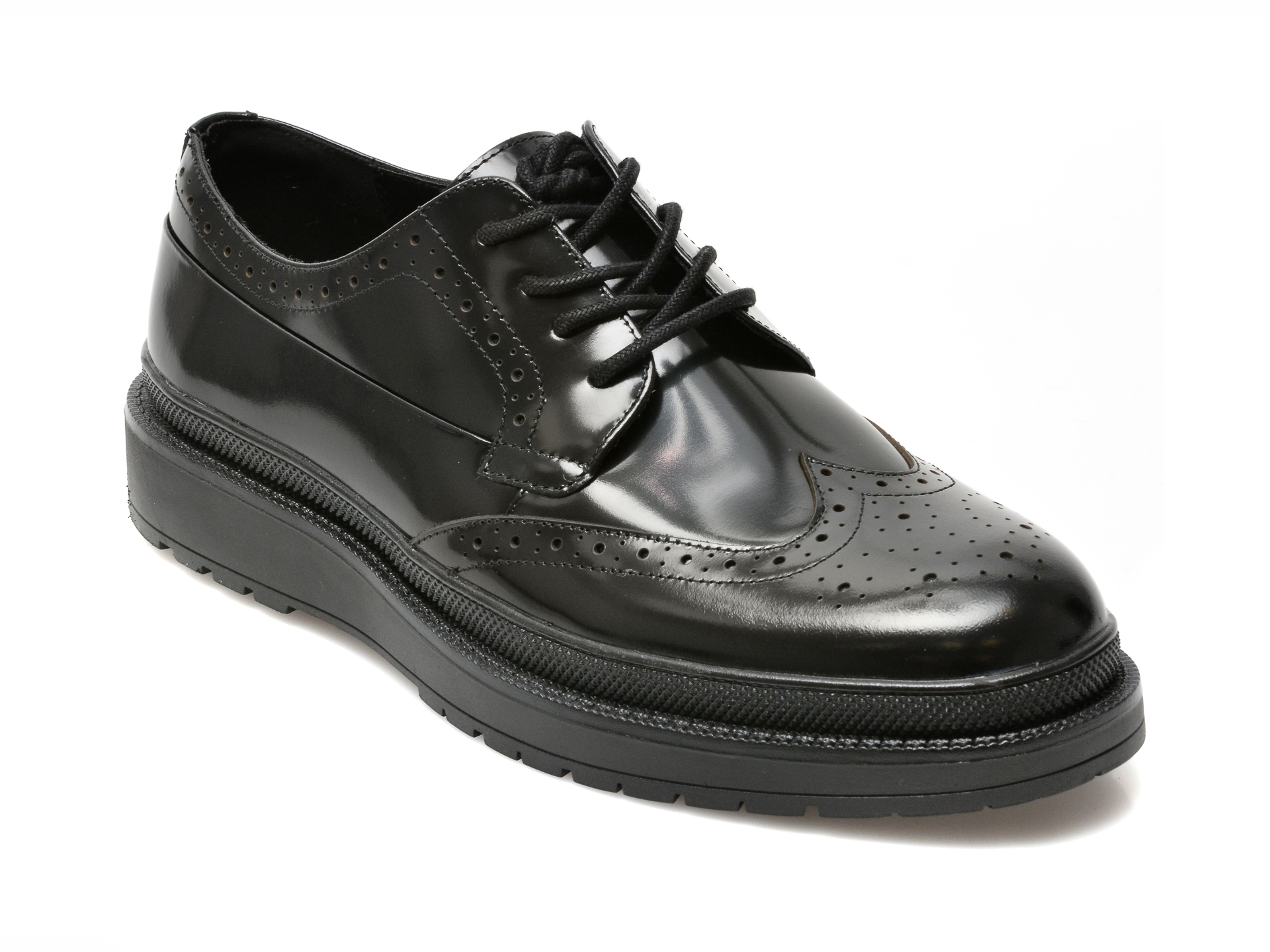 Pantofi ALDO negri, BEZOS001, din piele naturala lacuita otter.ro imagine noua 2022
