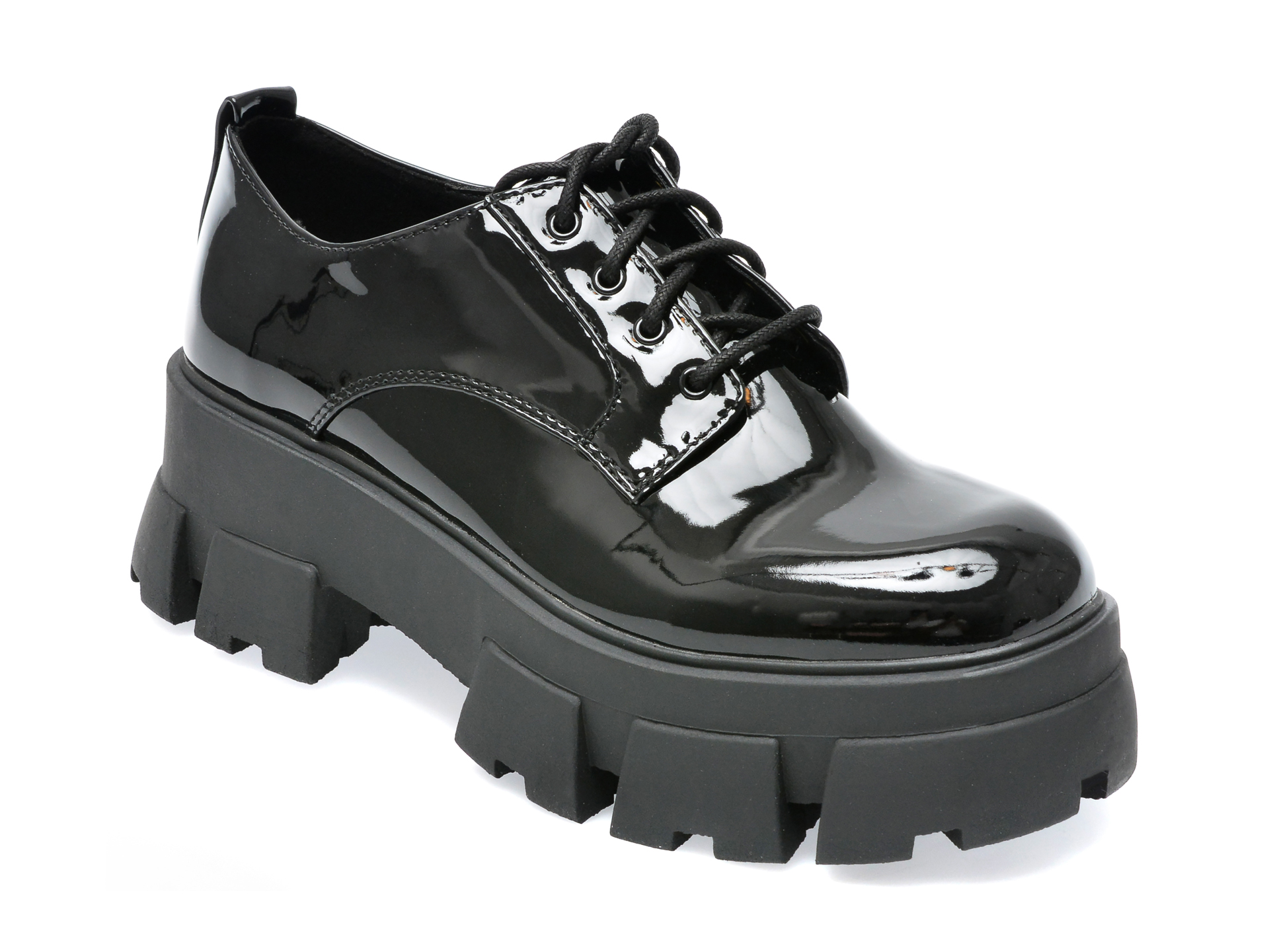 Pantofi ALDO negri, BIGBANG001, din piele ecologica lacuita