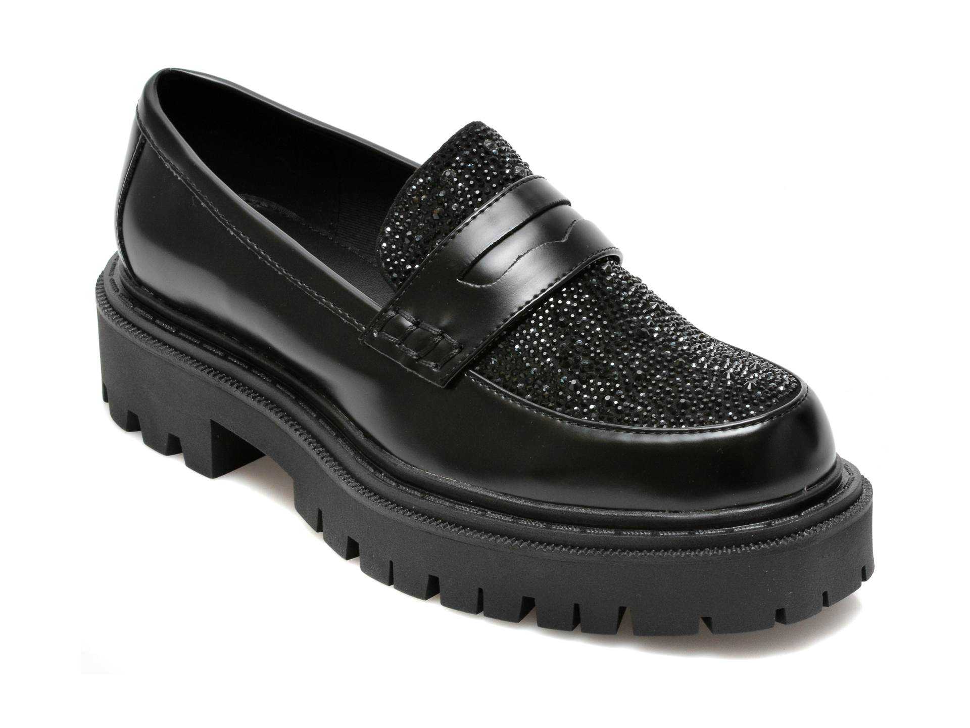 Pantofi ALDO negri, BIGSTRUT007, din piele ecologica Aldo