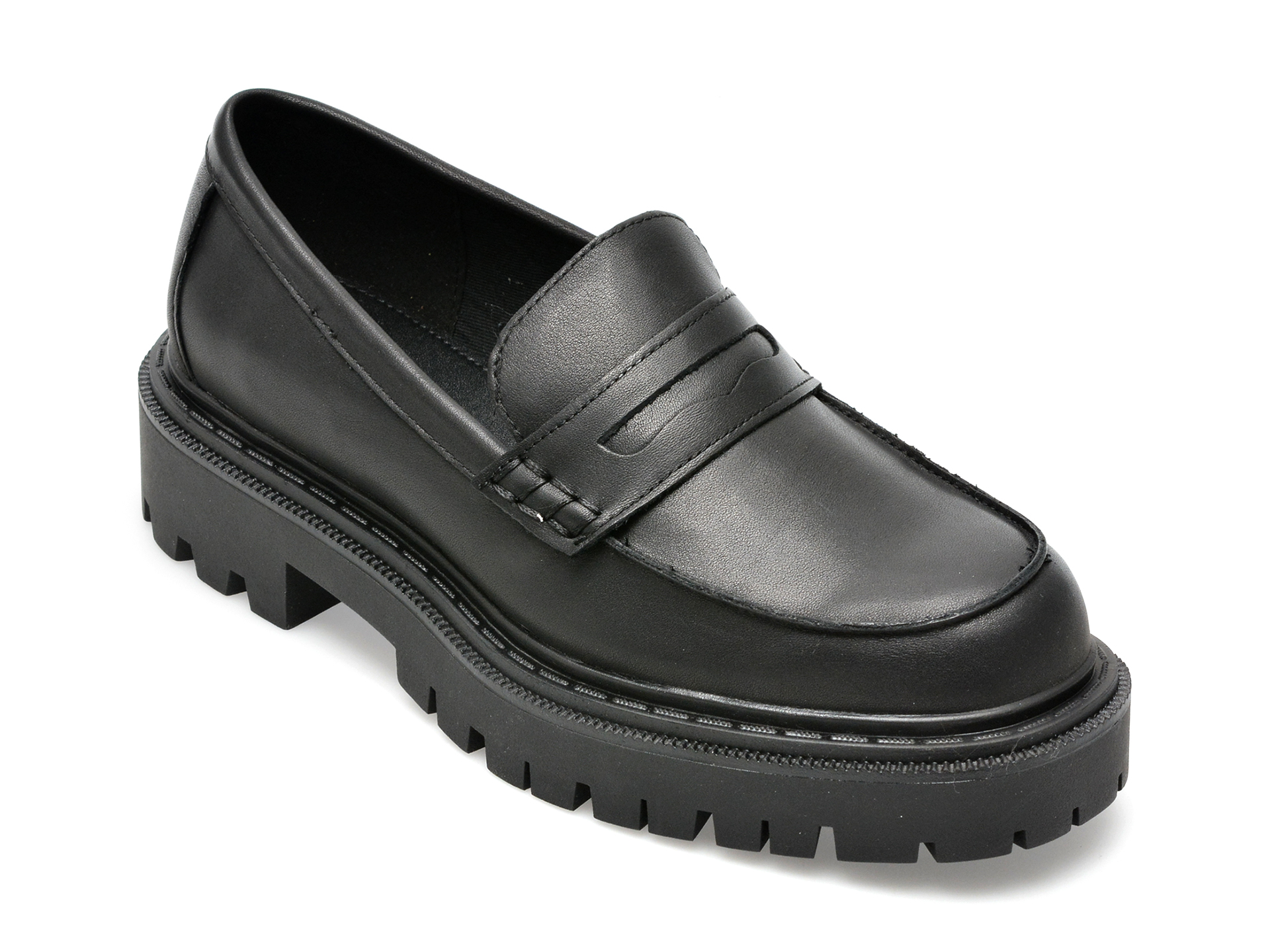 Pantofi ALDO negri, BIGSTRUT009, din piele naturala /femei/pantofi imagine super redus 2022