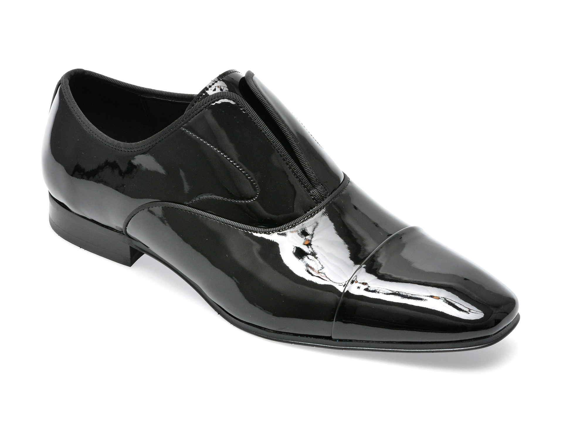 Pantofi ALDO negri, BOLIVAR001, din piele ecologica lacuita /barbati/pantofi imagine noua 2022