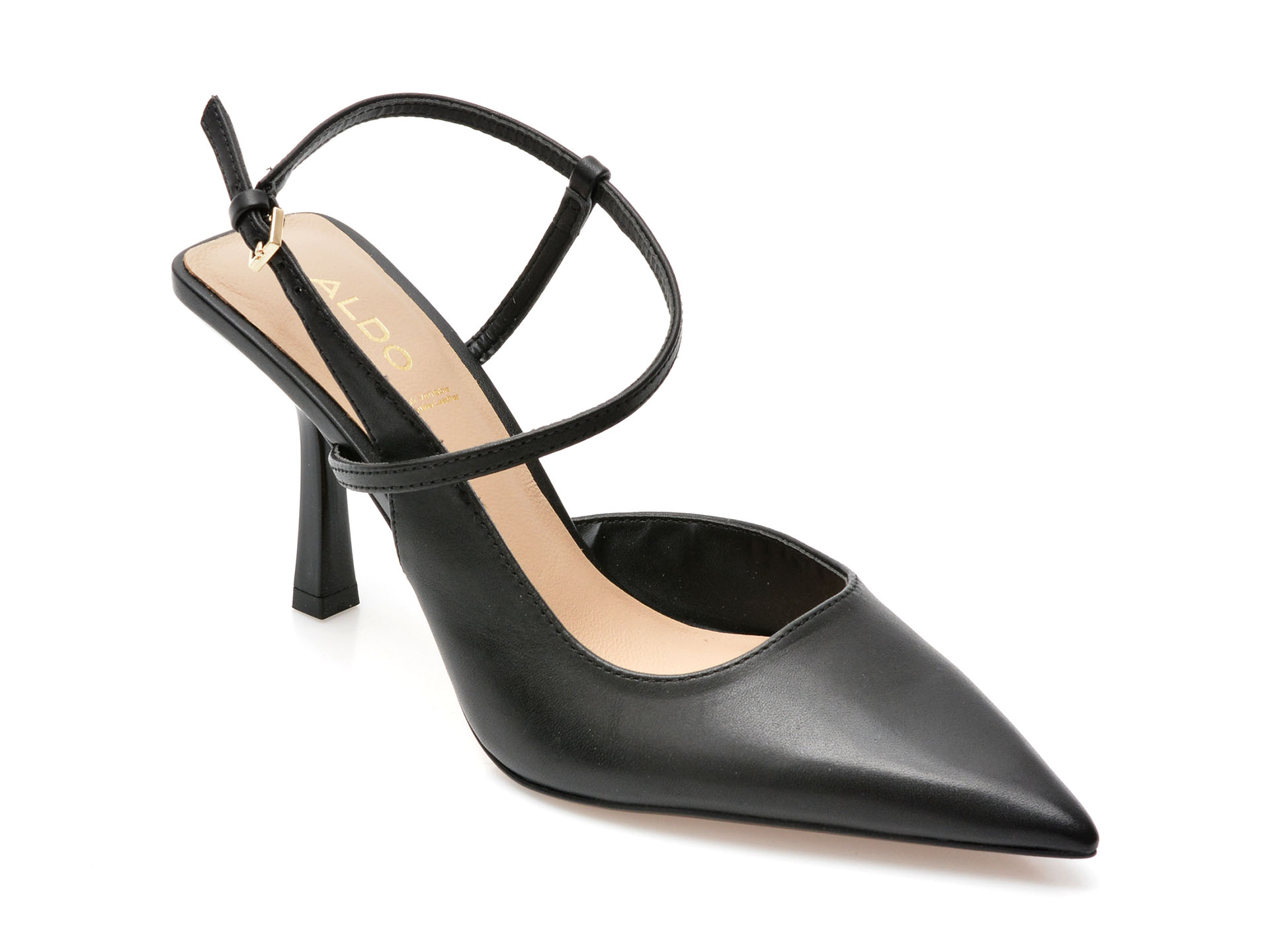 Pantofi ALDO negri, BRUNETTE001, din piele naturala /femei/pantofi