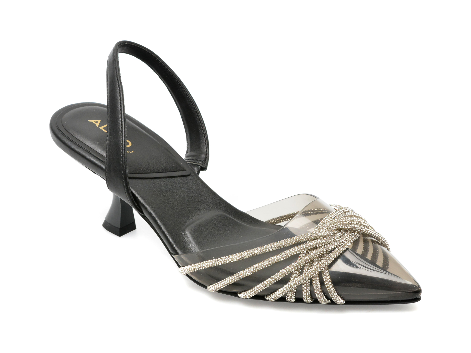 Pantofi ALDO negri, ELEGA001, din piele ecologica
