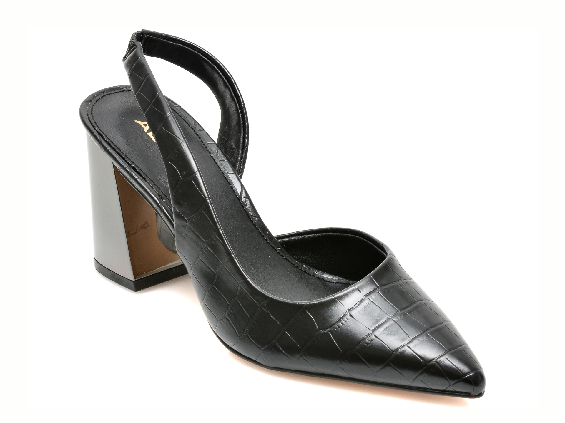 Pantofi ALDO negri, GANNAERYN001, din piele ecologica Aldo imagine noua