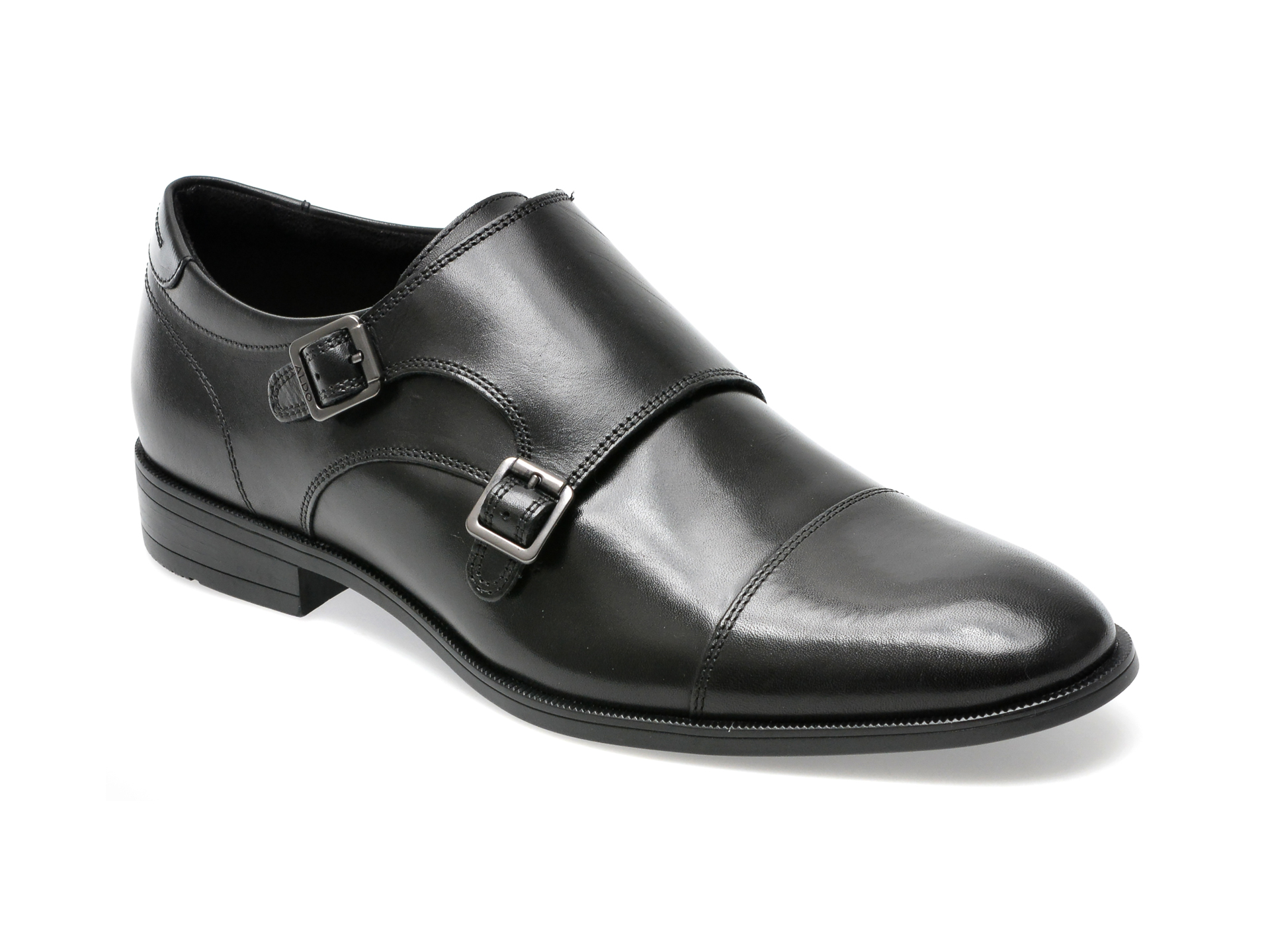 Pantofi ALDO negri, HOLTLANFLEX001, din piele naturala /barbati/pantofi imagine super redus 2022