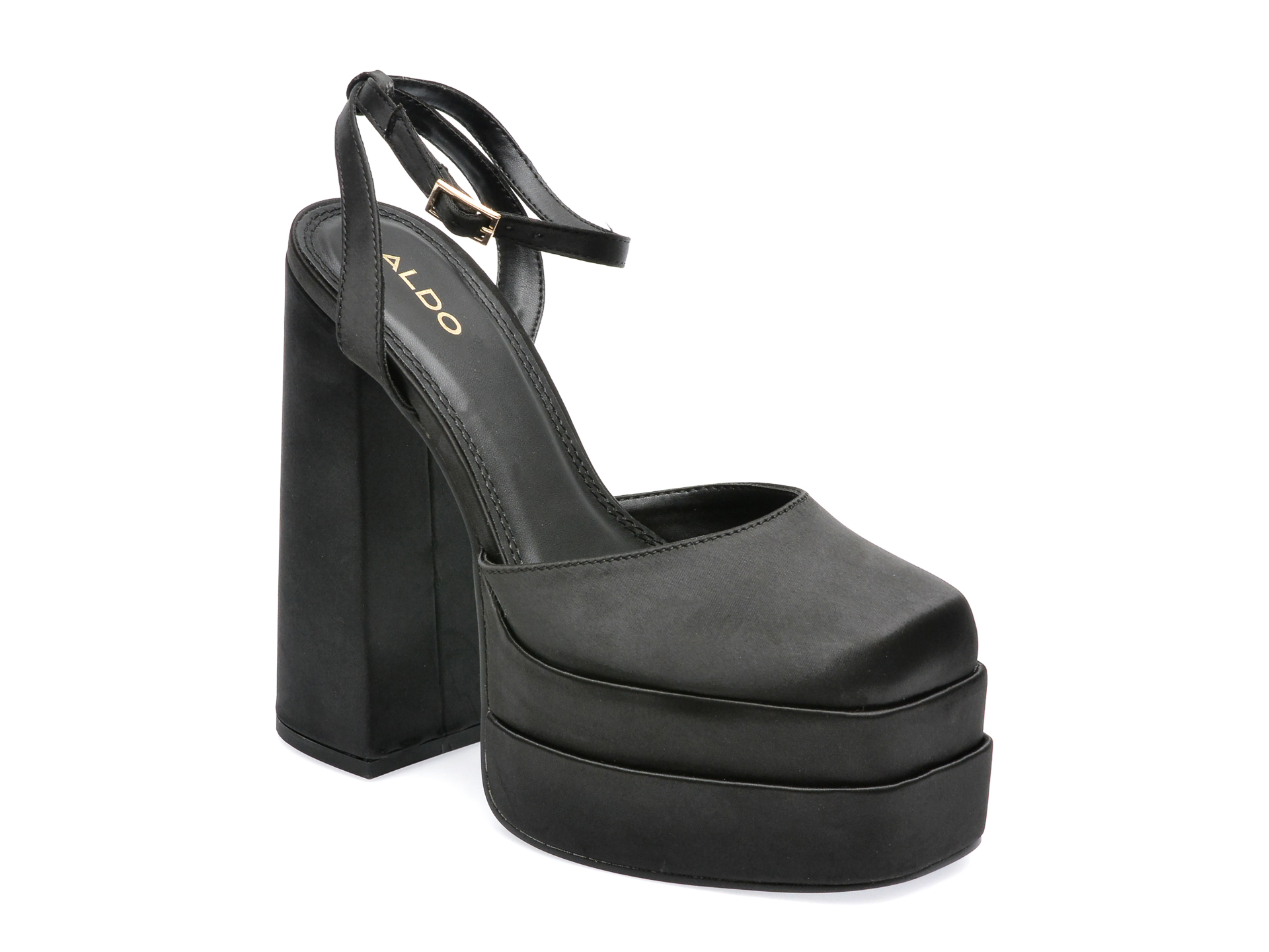 Pantofi ALDO negri, KERSAUDY001, din material textil femei 2023-02-03