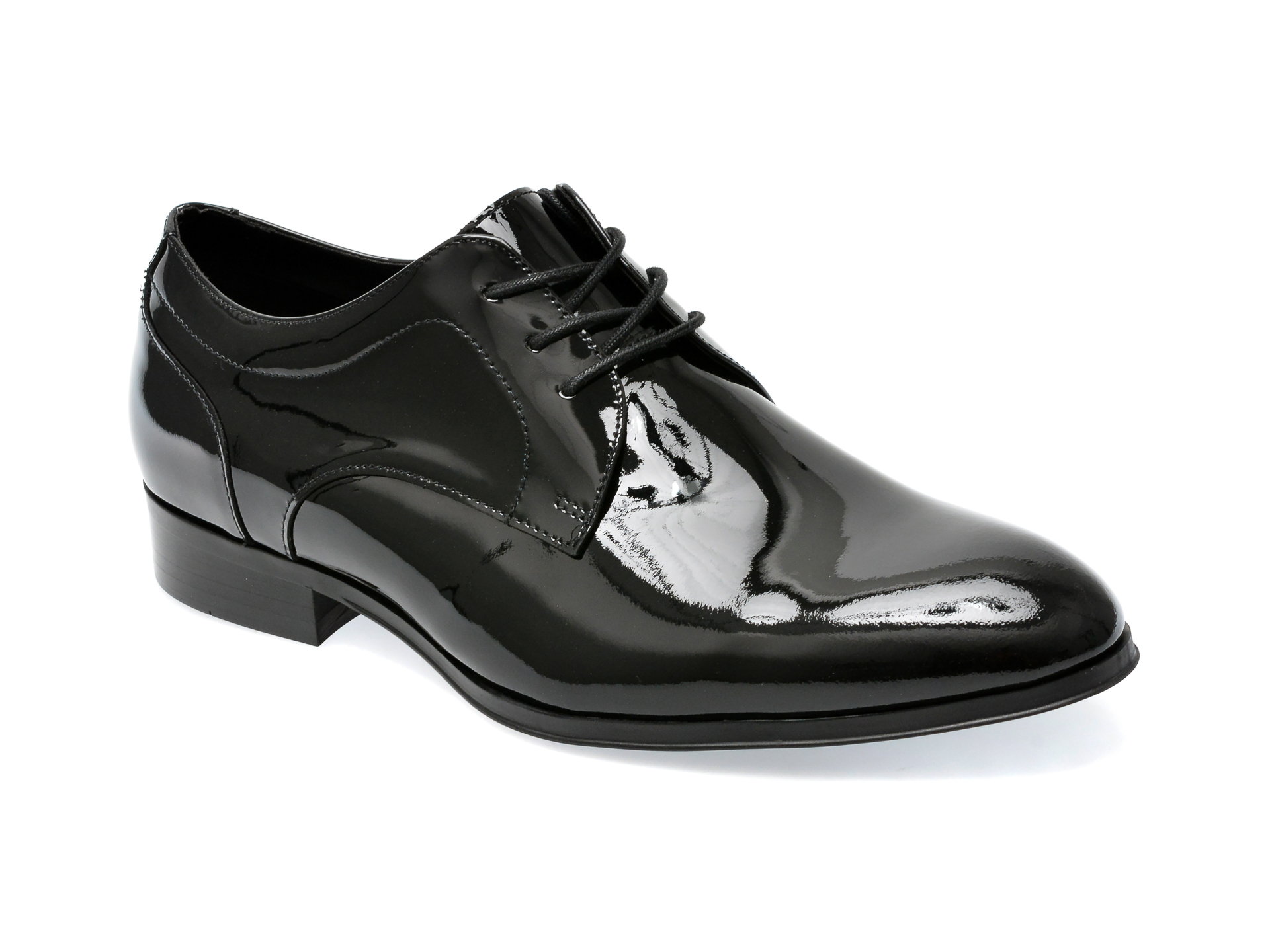 Pantofi ALDO negri, KINGSLEY004, din piele naturala lacuita /barbati/pantofi