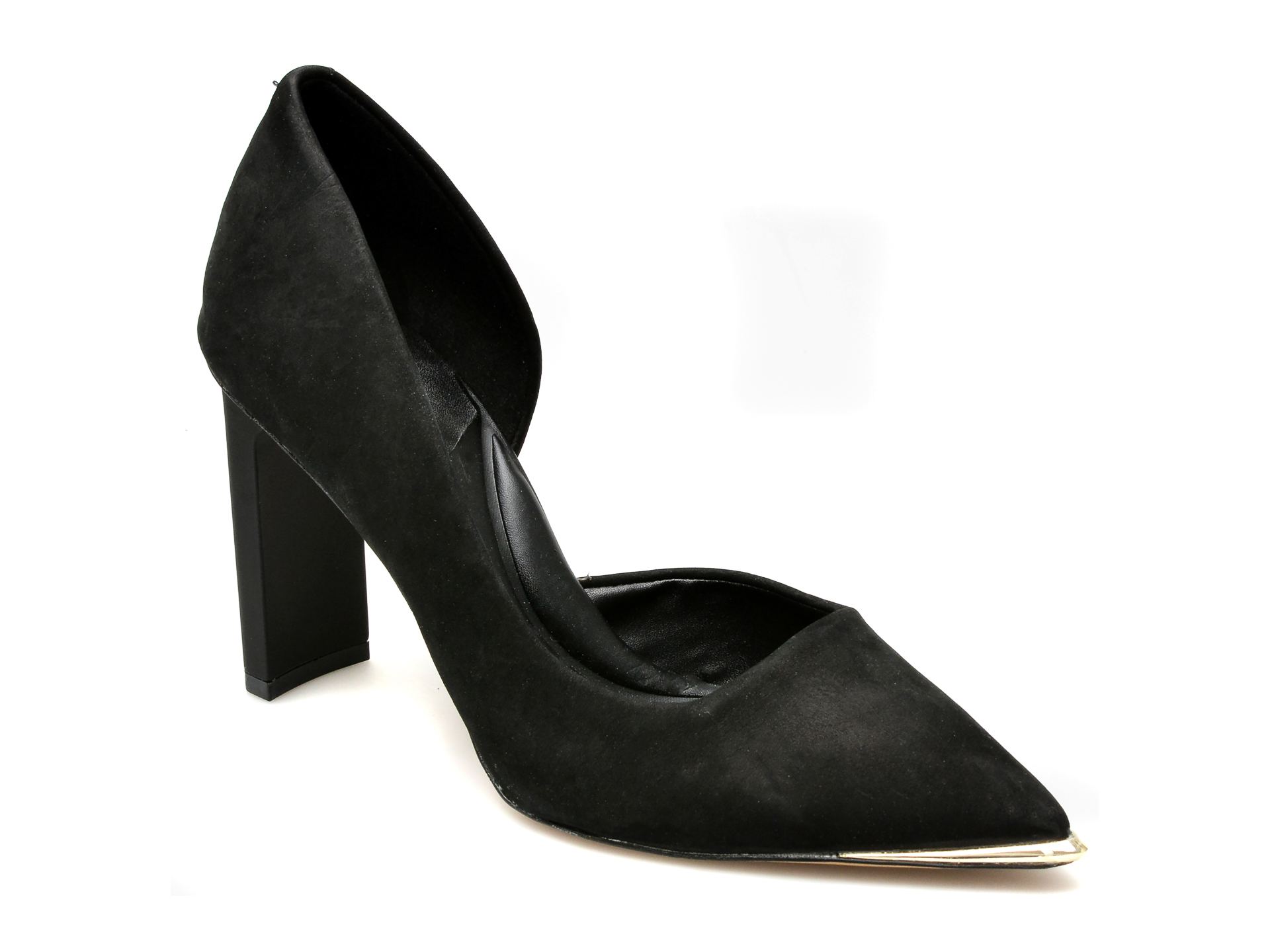 Pantofi ALDO negri, KOILLA007, din piele intoarsa /femei/pantofi