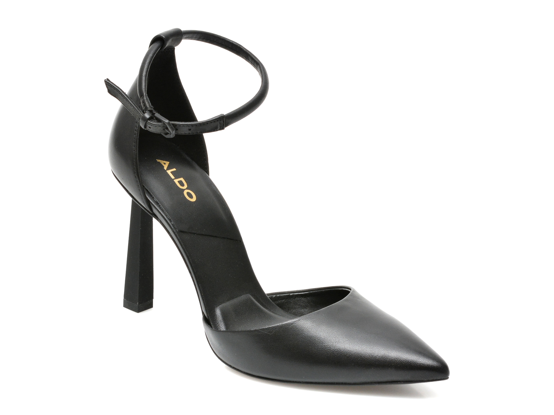 Pantofi ALDO negri, LILYA001, din piele naturala otter.ro imagine noua 2022
