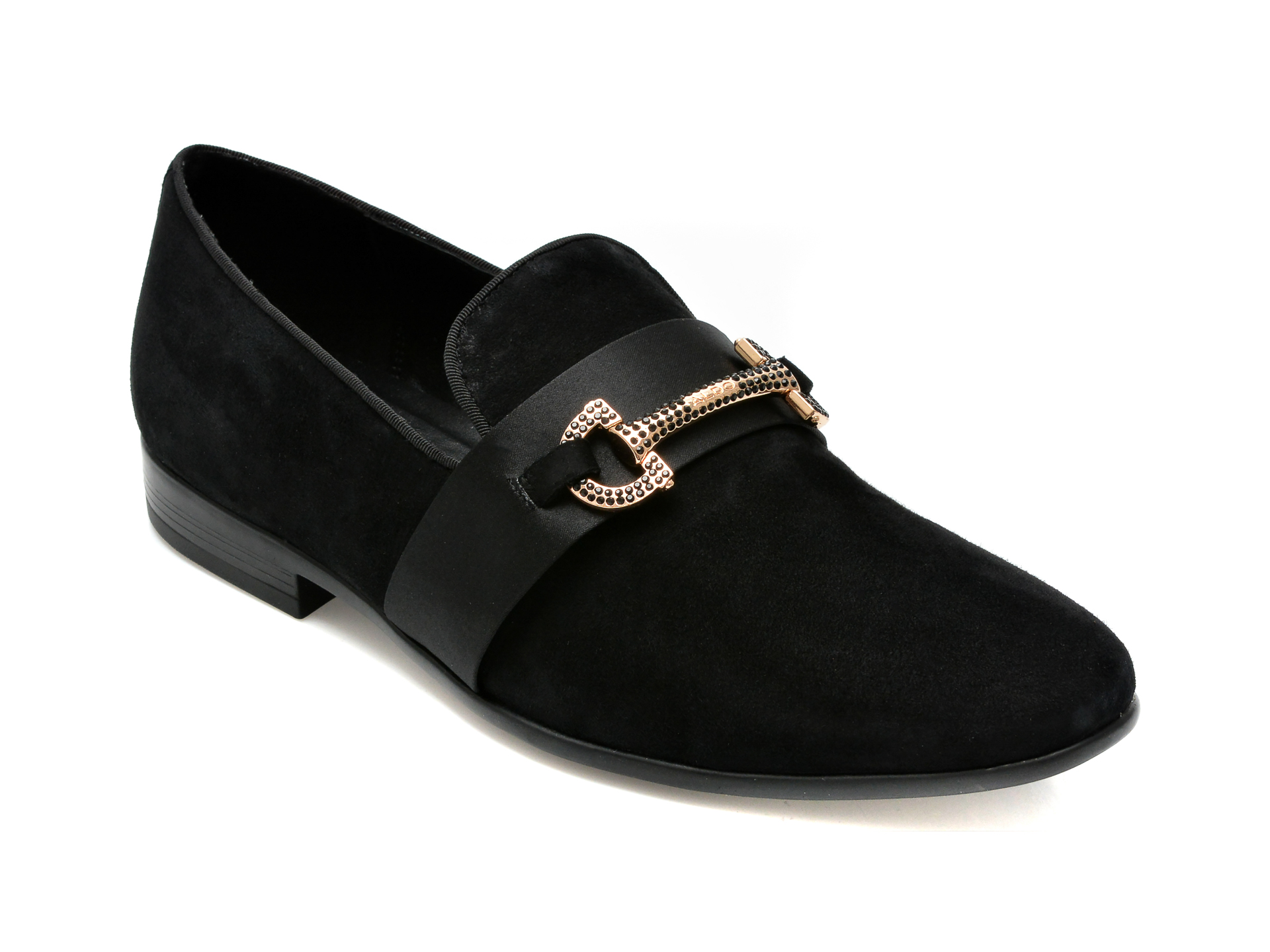 Pantofi ALDO negri, POPLUXE001, din piele intoarsa imagine reduceri black friday 2021 Aldo