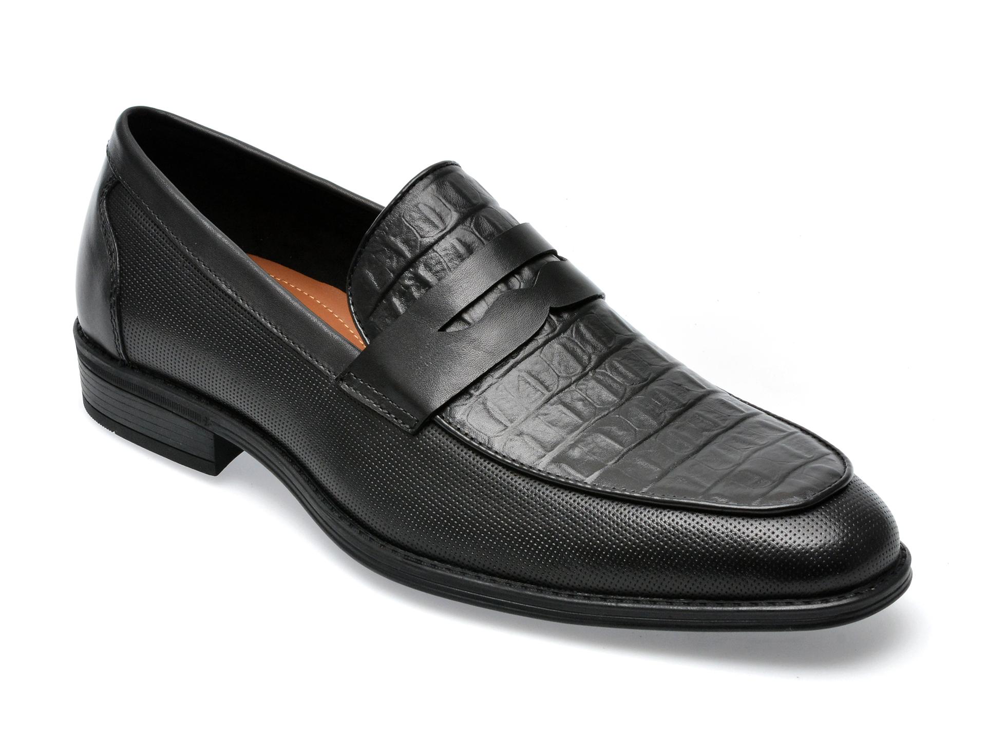 Pantofi ALDO negri, PURVU001, din piele naturala /barbati/pantofi imagine noua