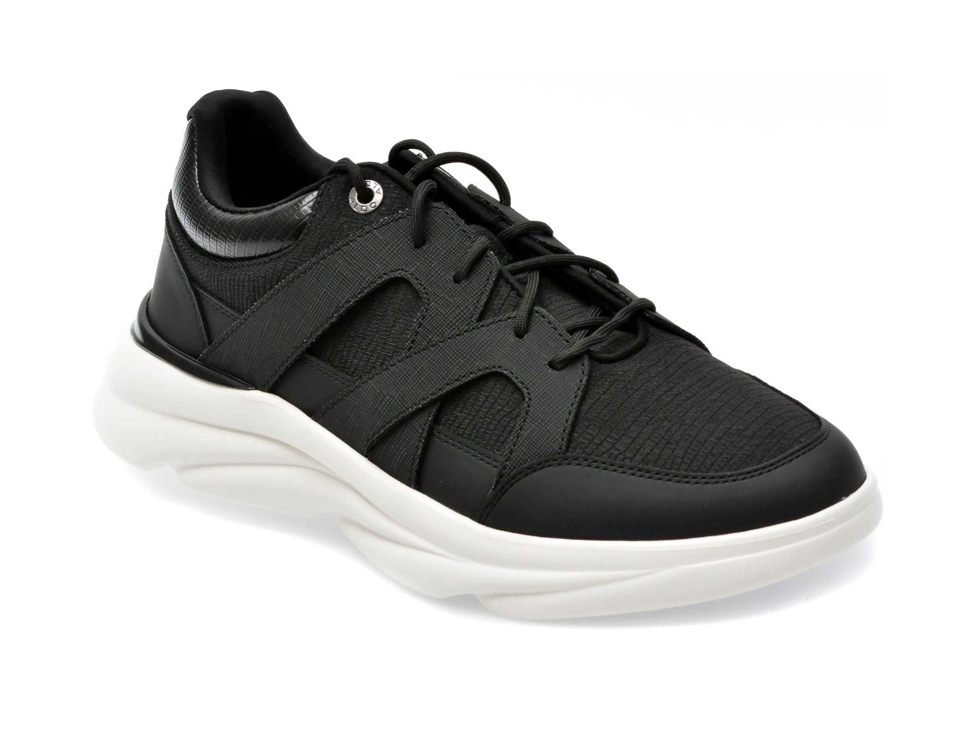 Pantofi ALDO negri, QUICKLANE001, din piele ecologica /barbati/pantofi imagine super redus 2022