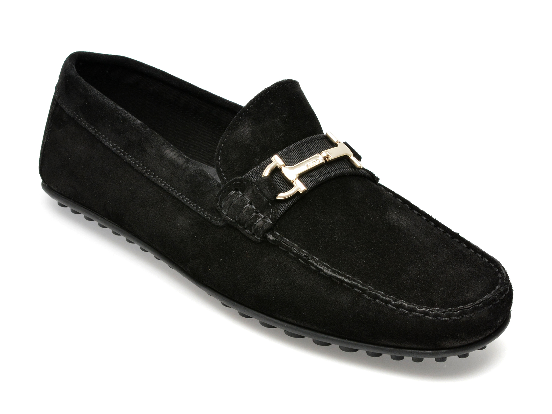 Pantofi ALDO negri, SCUDERIA001, din piele intoarsa /barbati/pantofi