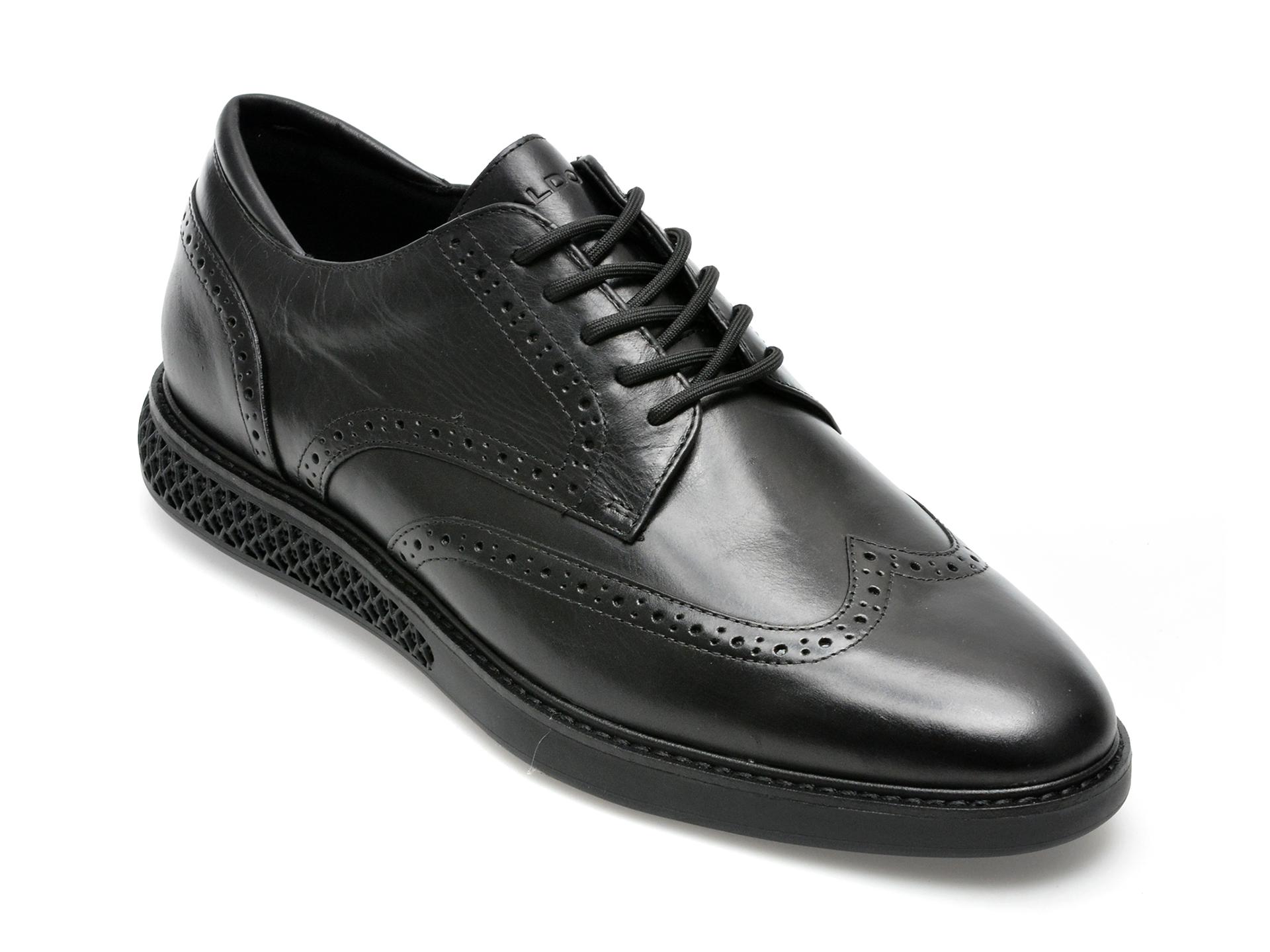 Pantofi ALDO negri, WINGSTROLL001, din piele naturala /barbati/pantofi