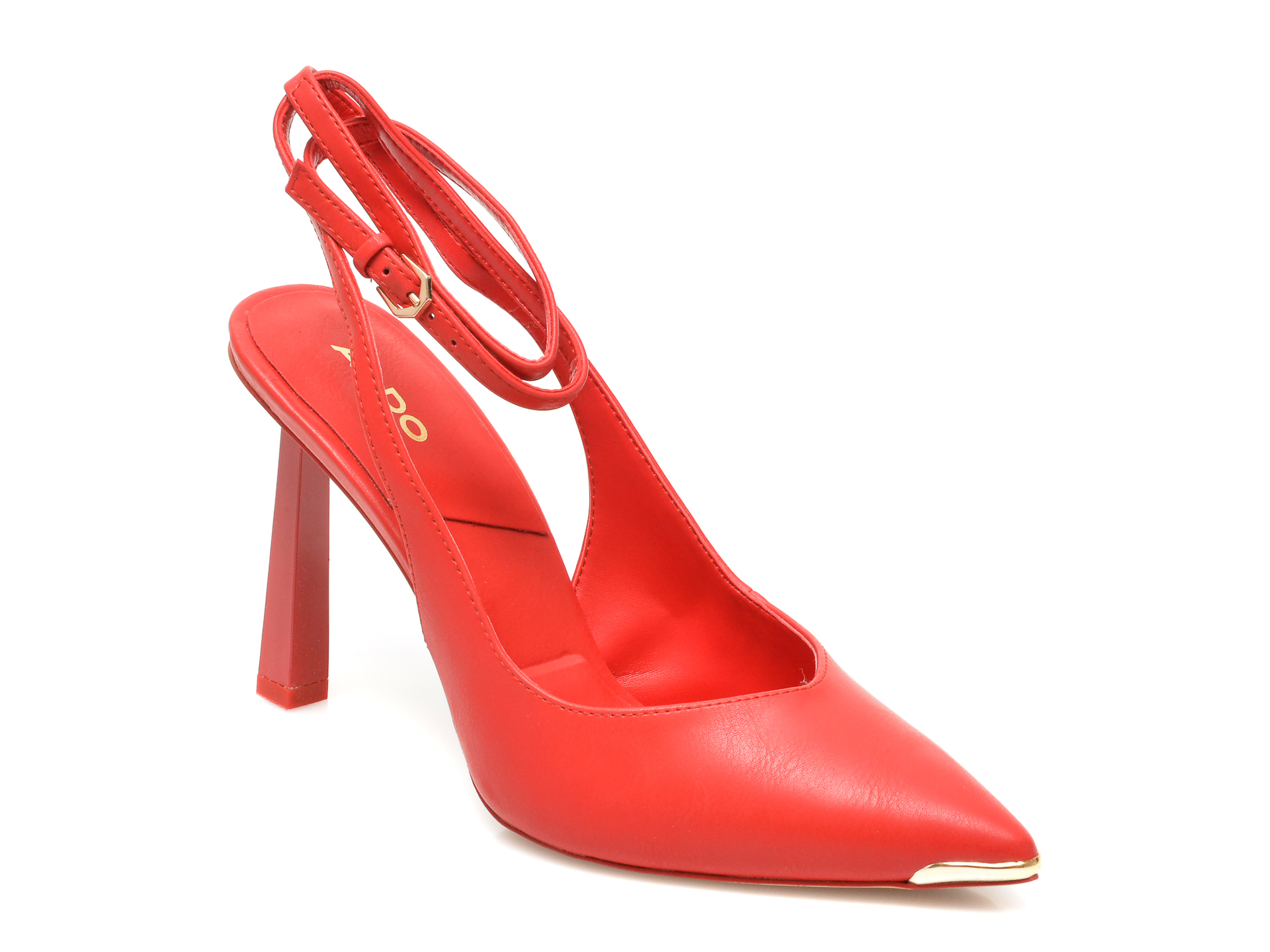 Pantofi ALDO rosii, ISABELA600, din piele ecologica Aldo imagine noua