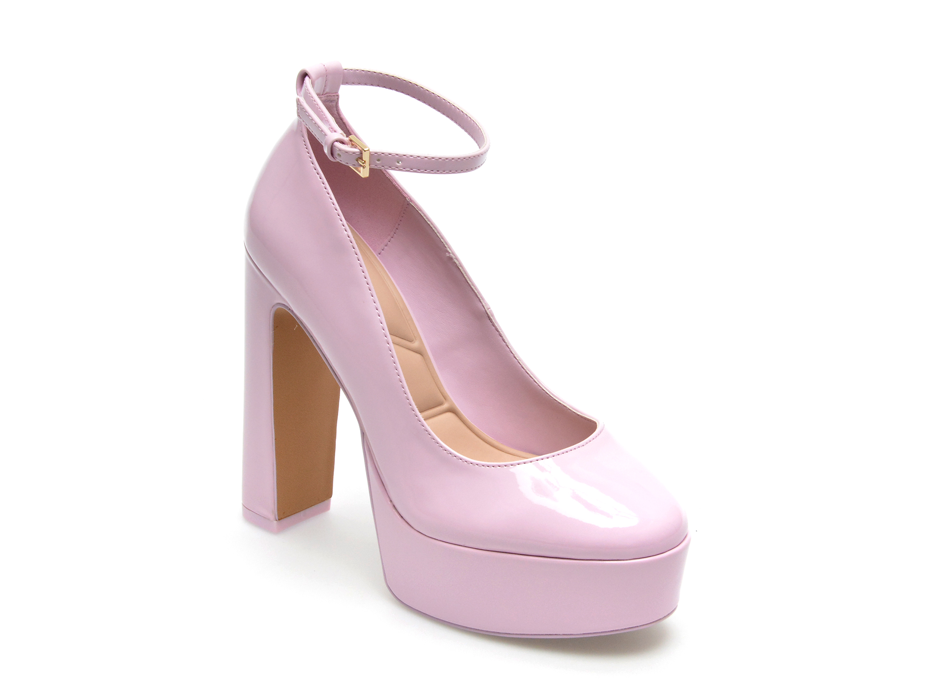 Pantofi ALDO roz, FONDA650, din piele ecologica lacuita /femei/pantofi imagine super redus 2022