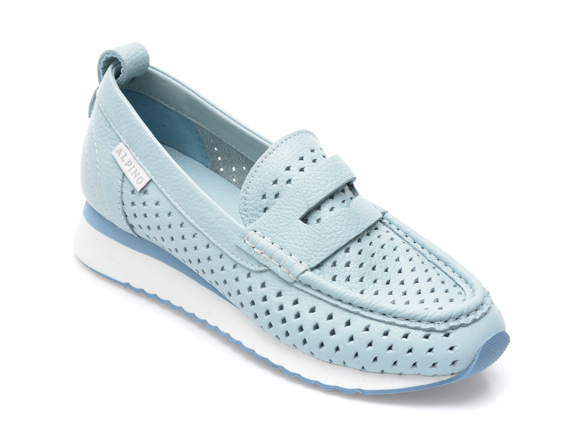 Pantofi ALPINO albastri, 2084, din piele naturala /femei/pantofi imagine noua