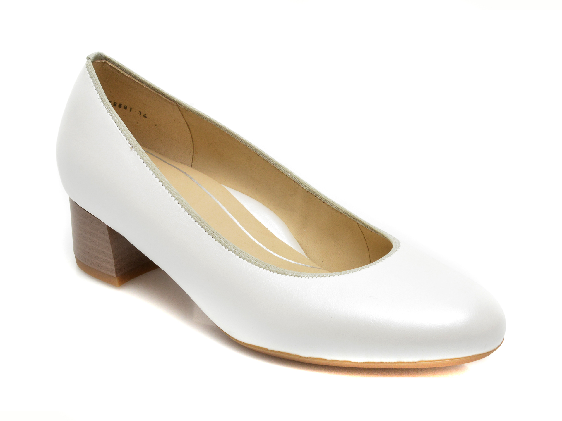 Pantofi ARA albi, 16601, din piele naturala -