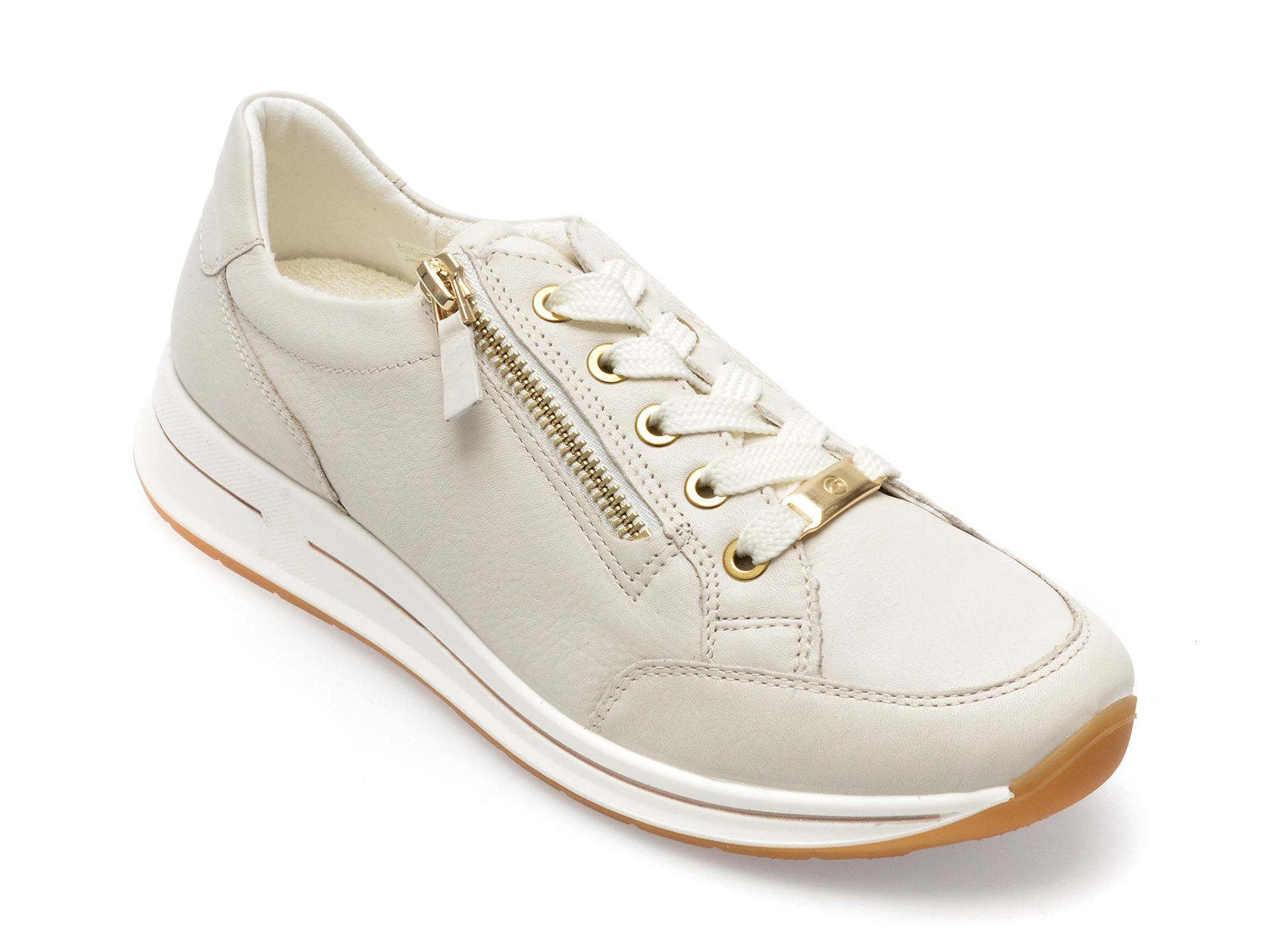 Pantofi ARA albi, 24801, din piele naturala 24801