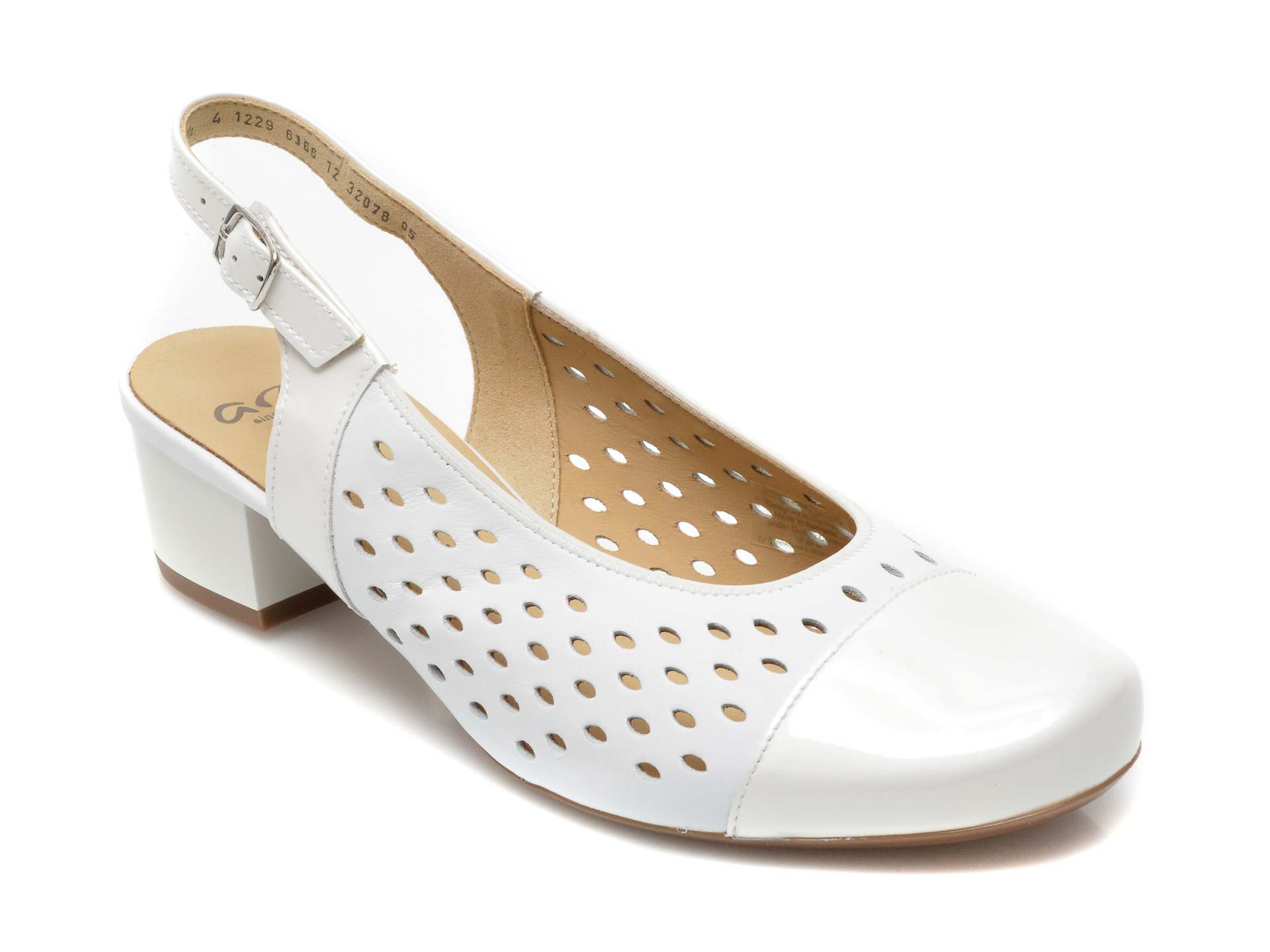 Pantofi ARA albi, 32078, din piele naturala Ara Ara