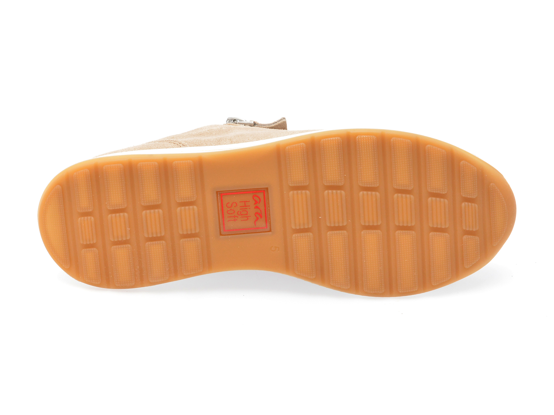 Pantofi ARA gri, 24801, din piele intoarsa