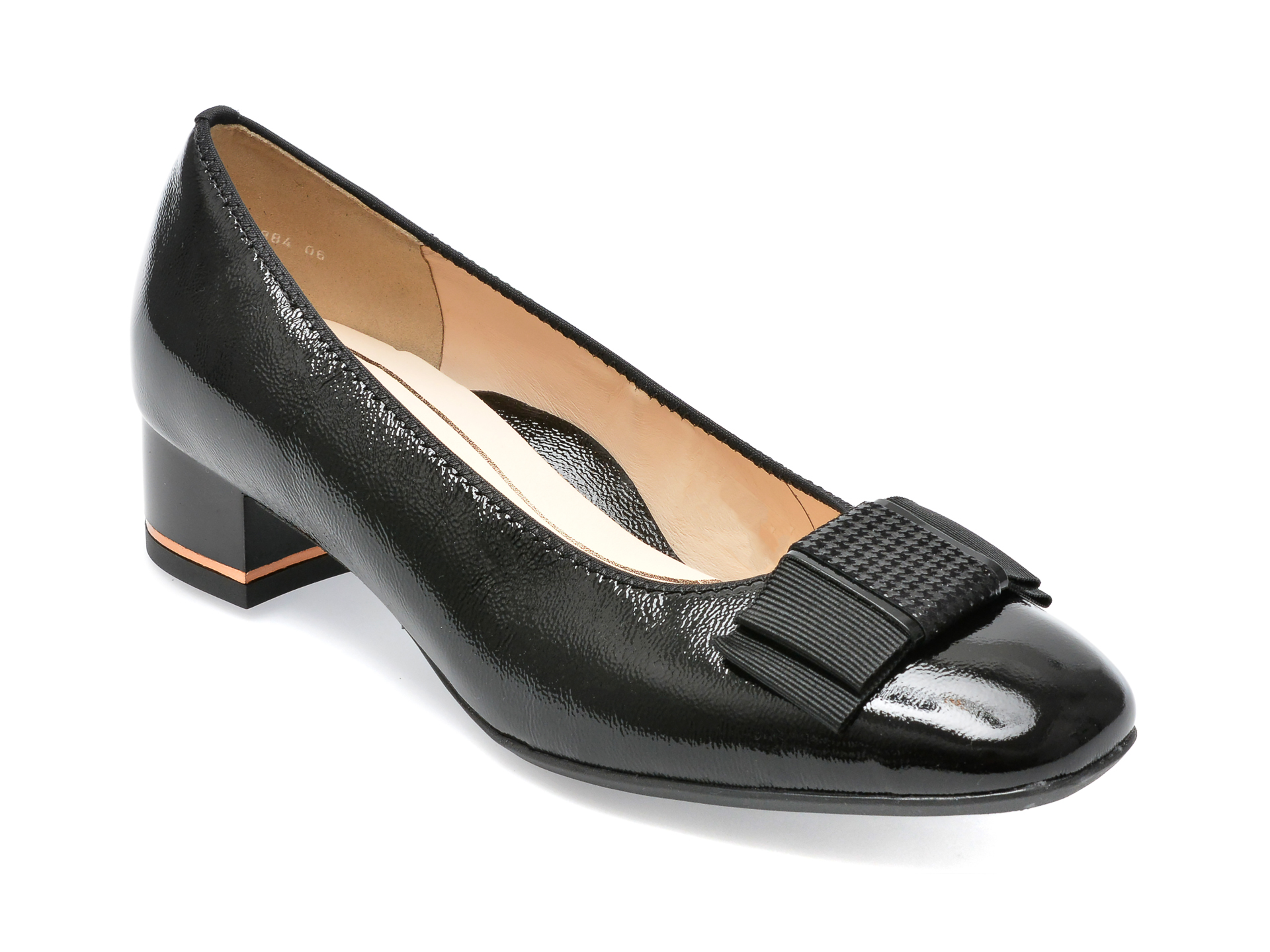 Pantofi ARA negri, 11884, din piele naturala lacuita femei 2023-02-03