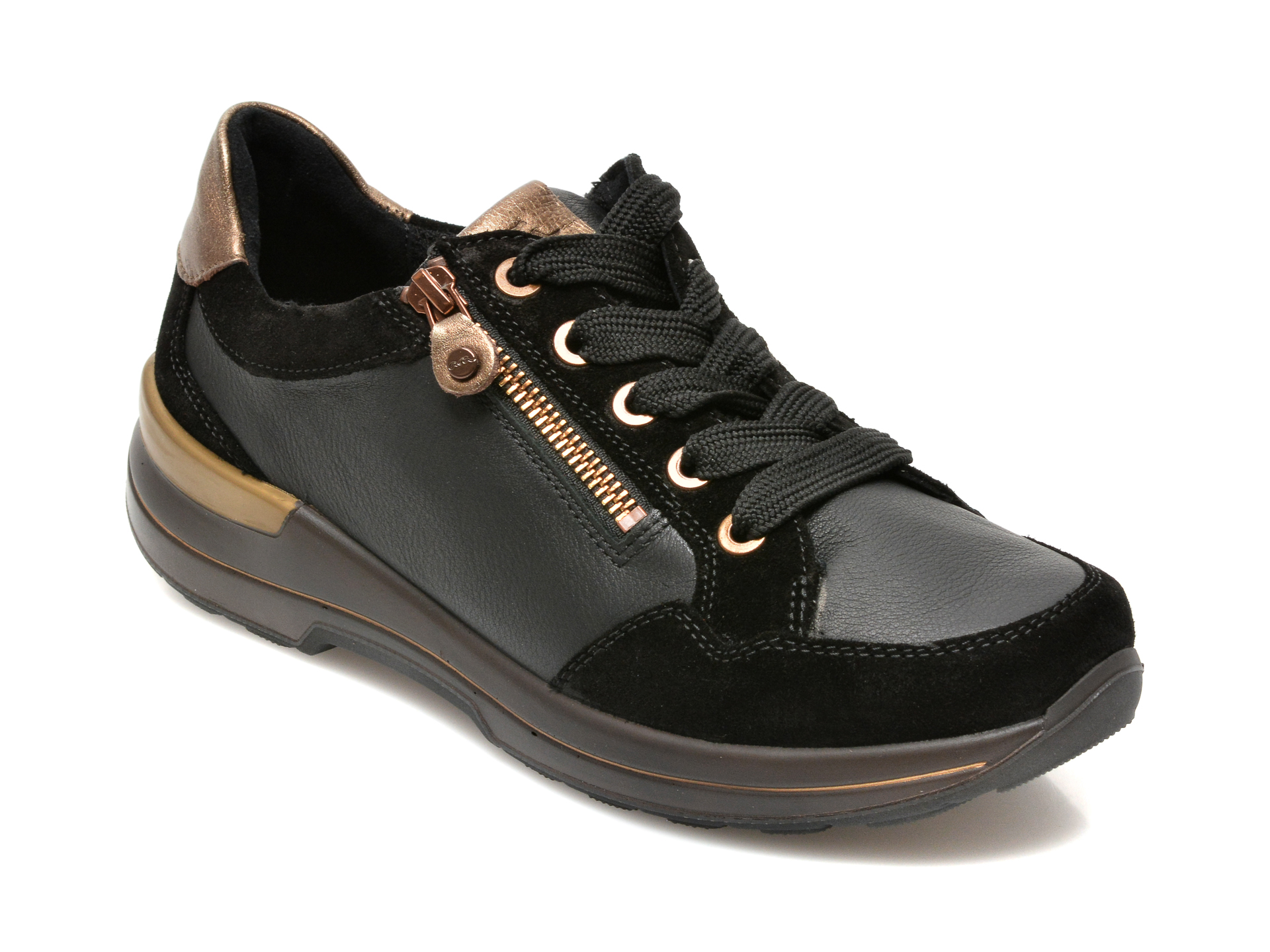 Pantofi ARA negri, 24510, din piele naturala Ara imagine noua