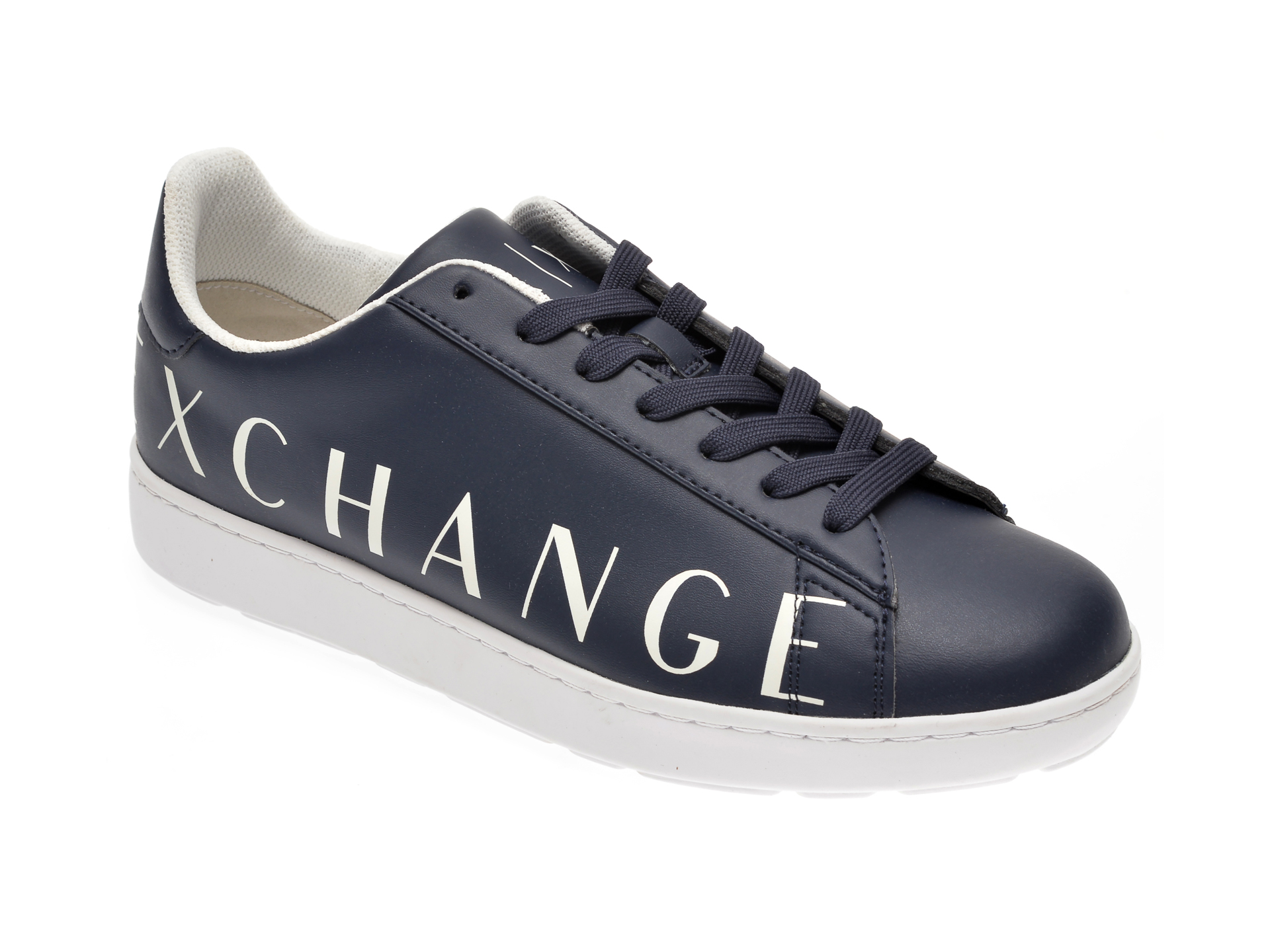 Pantofi ARMANI EXCHANGE bleumarin, XUX033, din piele ecologica