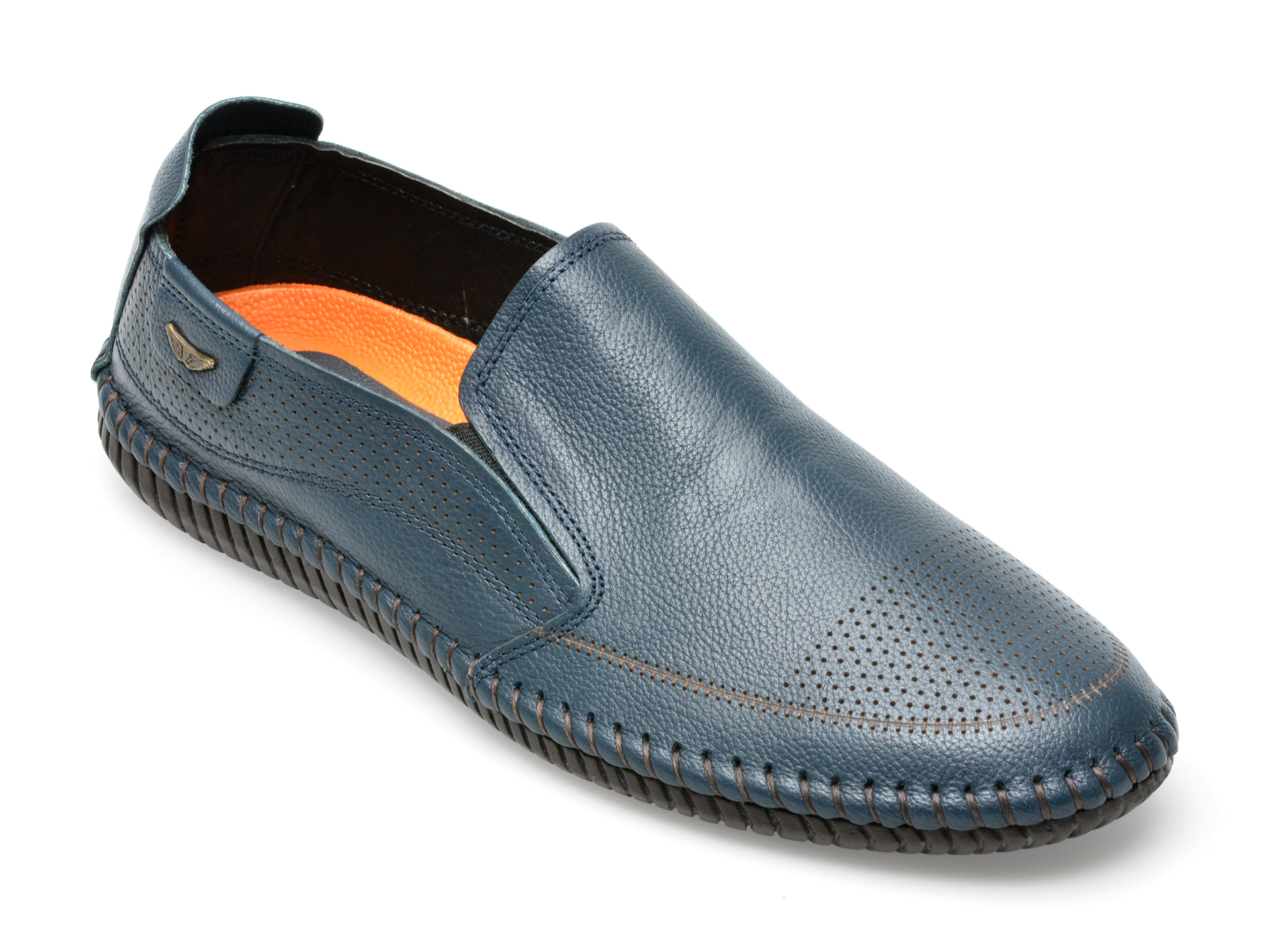Pantofi AXXELLL bleumarin, KPC200A, din piele naturala /barbati/pantofi imagine super redus 2022