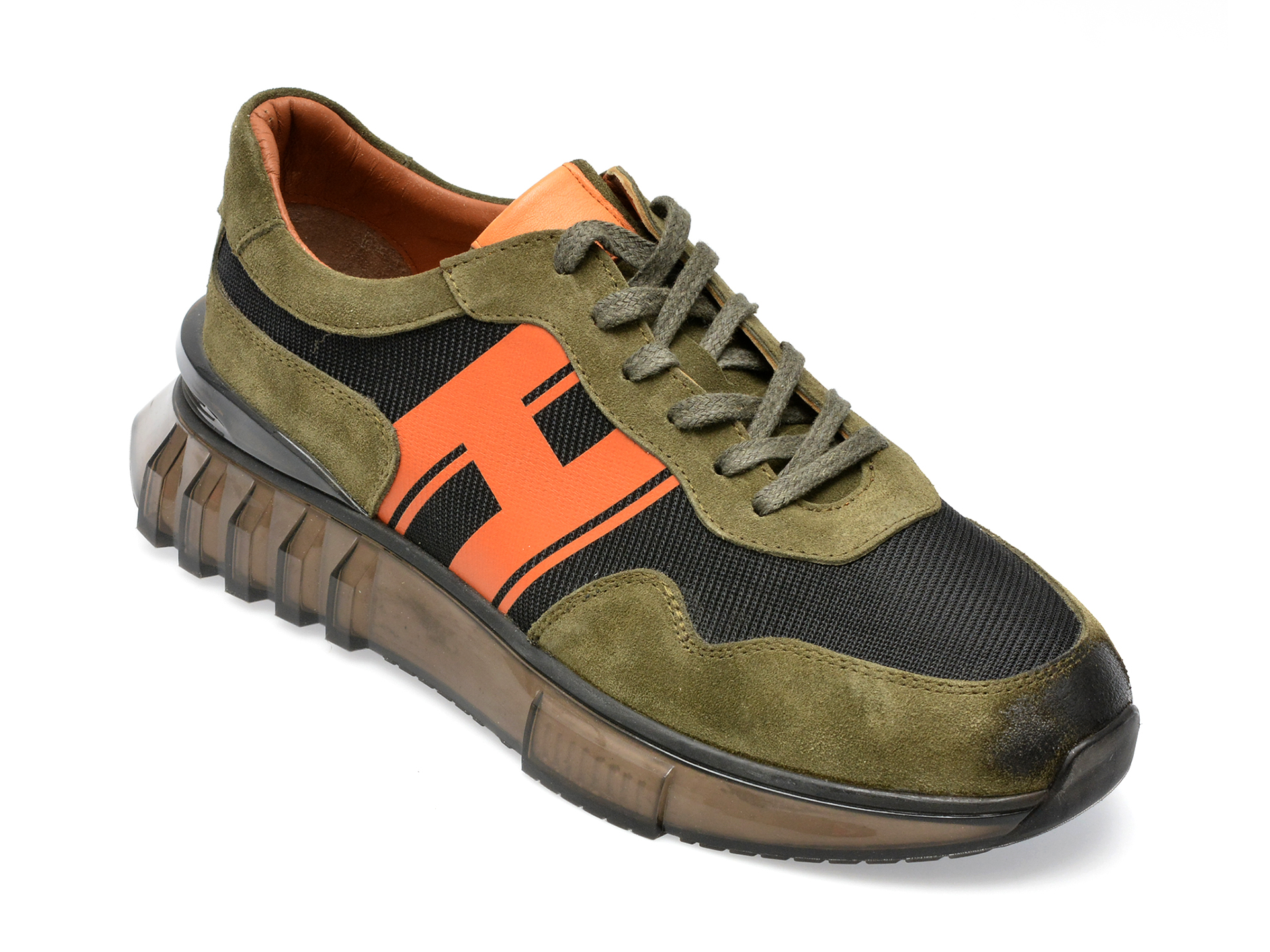 Pantofi AXXELLL kaki, MS1007, din material textil /barbati/pantofi