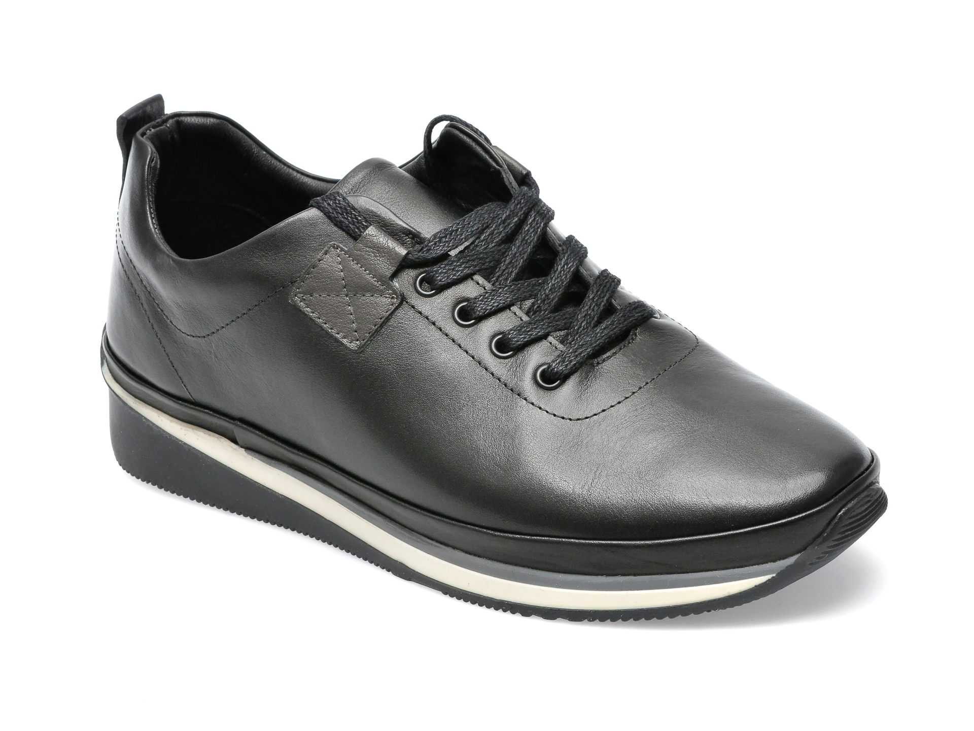 Pantofi AXXELLL negri, AV001, din piele naturala /barbati/pantofi imagine noua