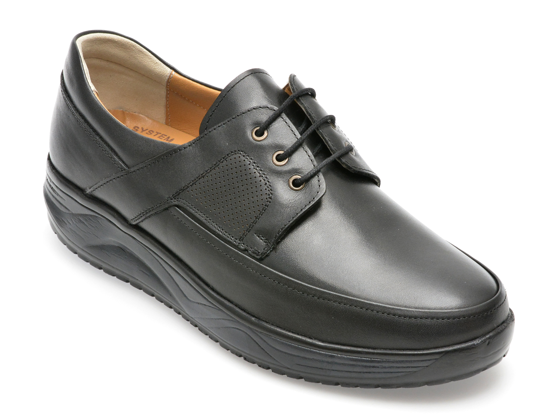 Pantofi AXXELLL negri, SH307, din piele naturala